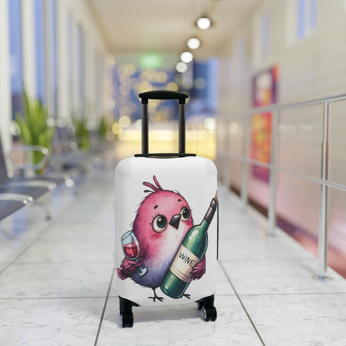 Luggage Cover, Cute Bird, awd-1646