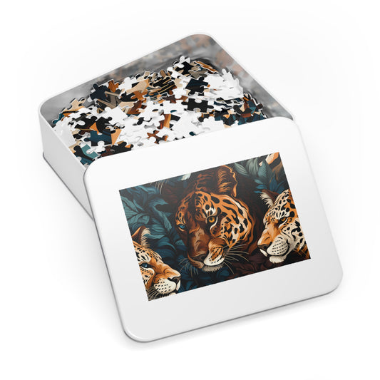 Jigsaw Puzzle, Leopard, Personalised/Non-Personalised (30, 110, 252, 500,1000-Piece)