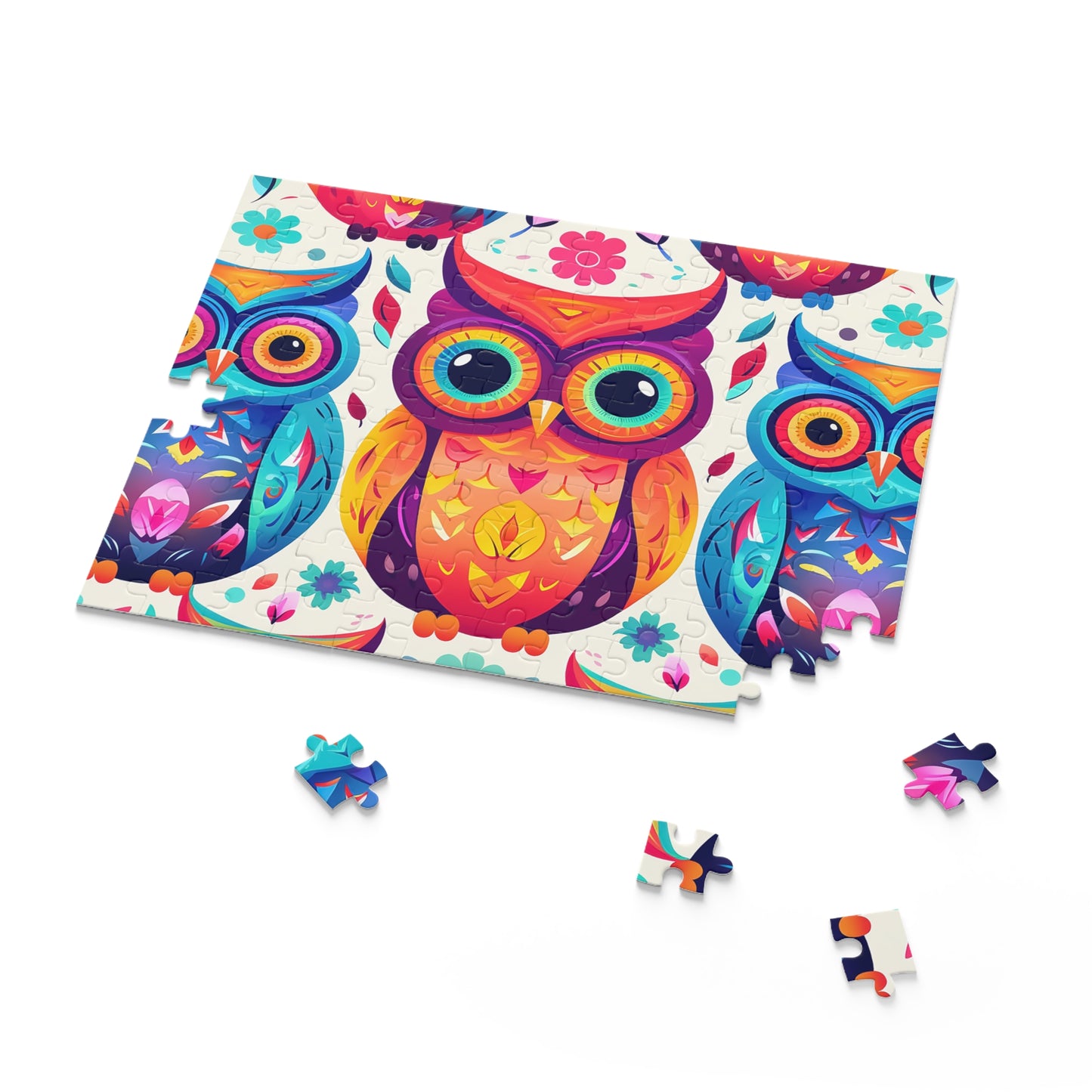 Personalised/Non-Personalised Puzzle, Owl (120, 252, 500-Piece)