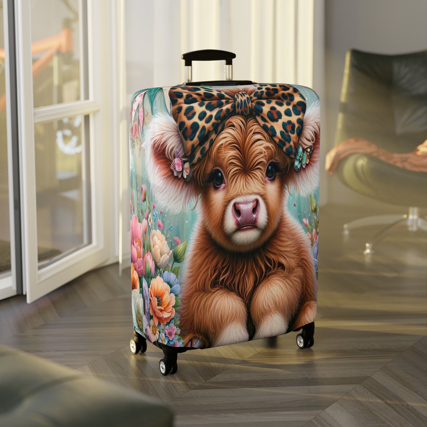 Luggage Cover, Highland Cow, awd-5006