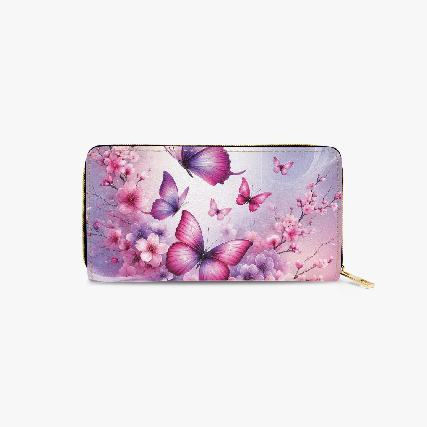 Long Type Zipper Purse - Butterfly Dreams