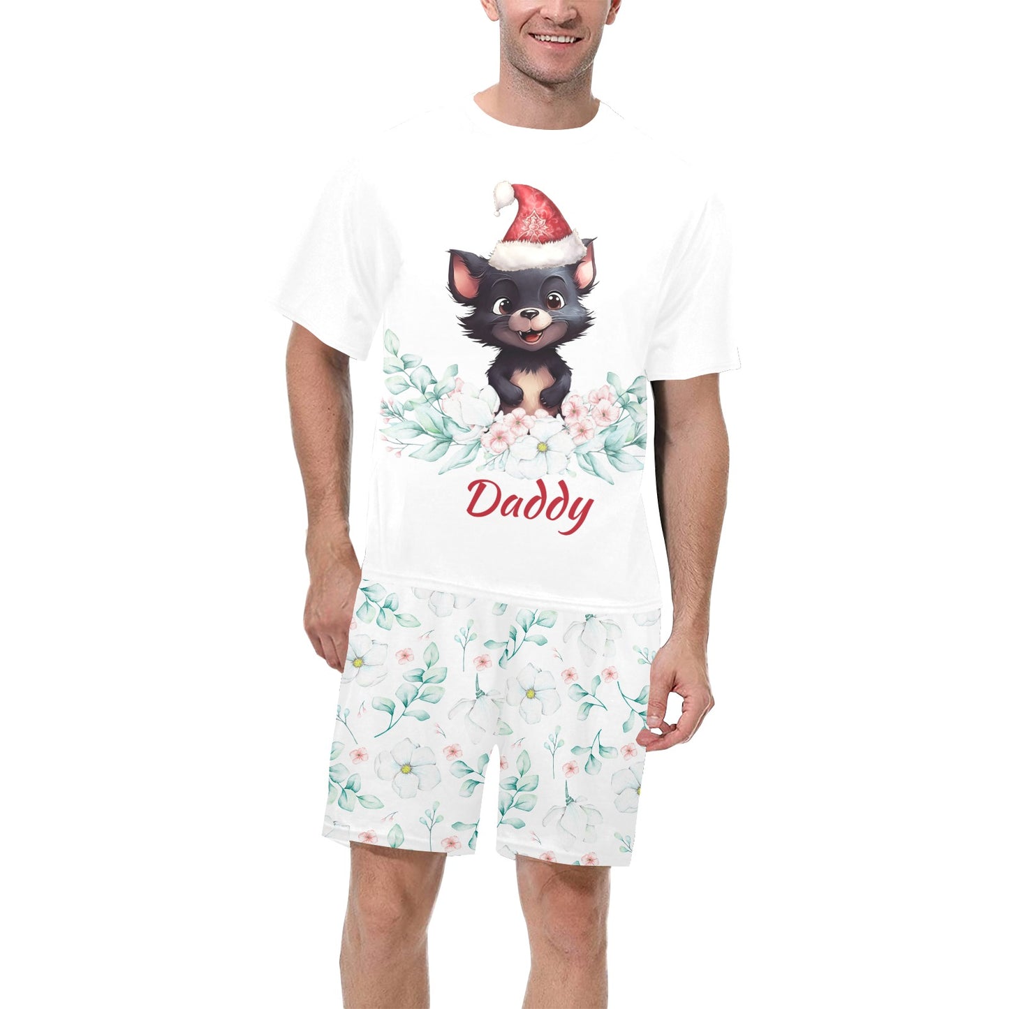 Personalised Australian Animals Christmas Matching Birthday Shirt and Short Sets