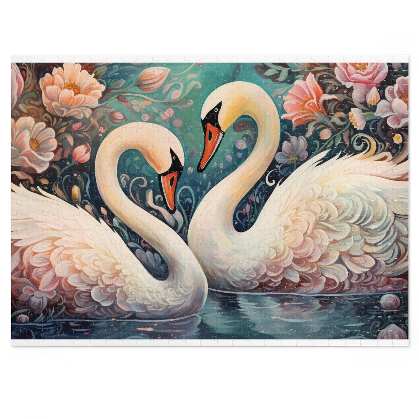 Jigsaw Puzzle, Swan, Personalised/Non-Personalised (30, 110, 252, 500,1000-Piece)