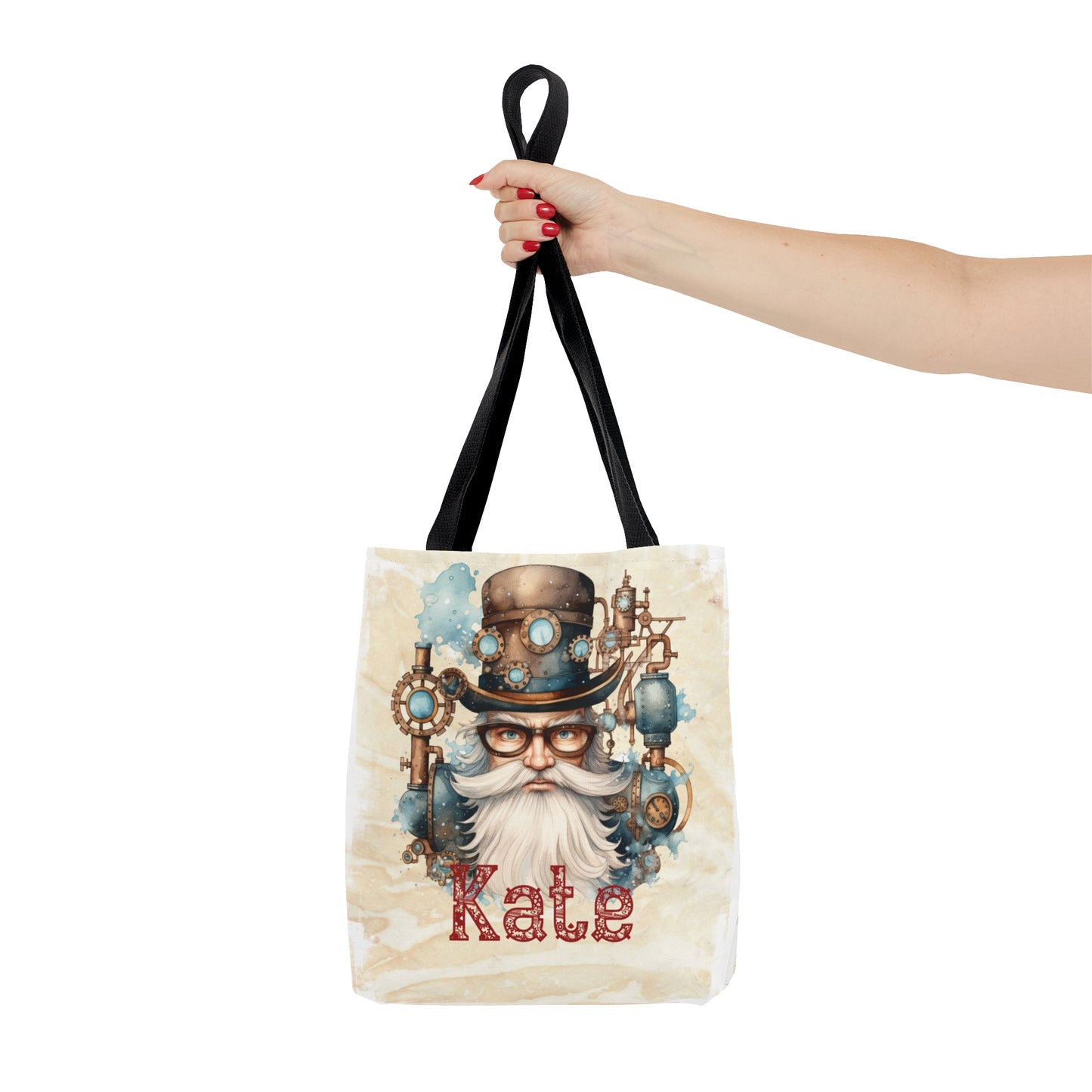 Steampunk Personalised Tote Bag, Steampunk Christmas bag, Christmas Tote Bag, Personalised/Non-Personalised