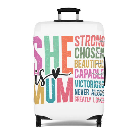 Luggage Cover, She is Mum, awd-5025