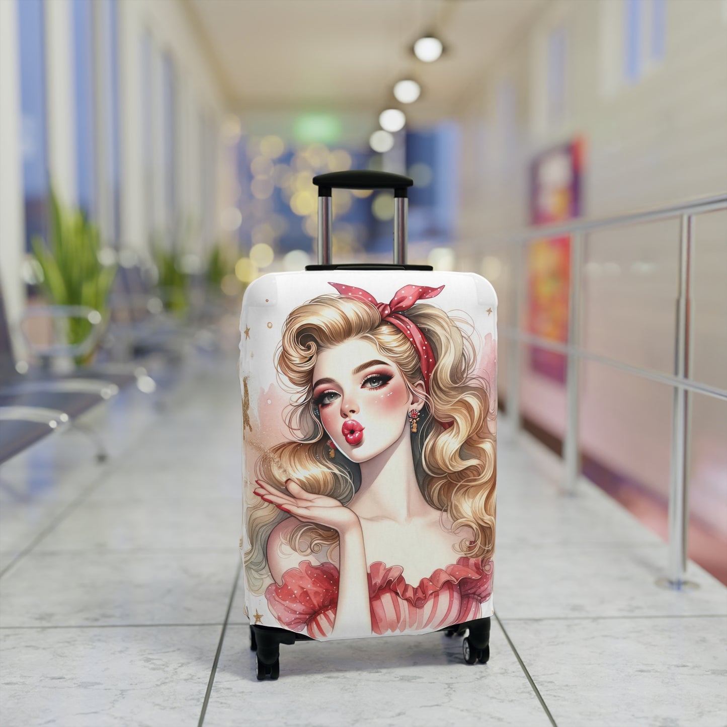 Luggage Cover, Coquette Girl, awd-1464