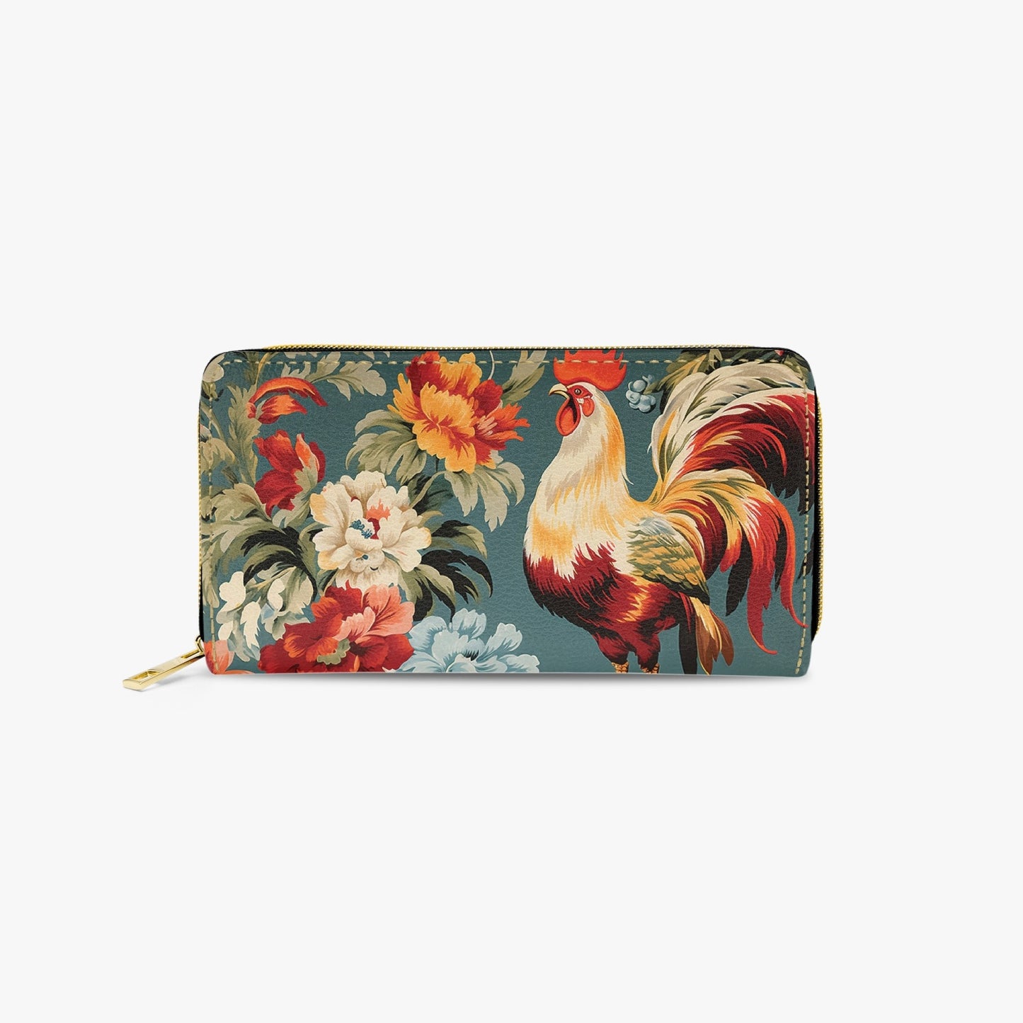 Long Type Zipper Purse - Chicken/Rooster