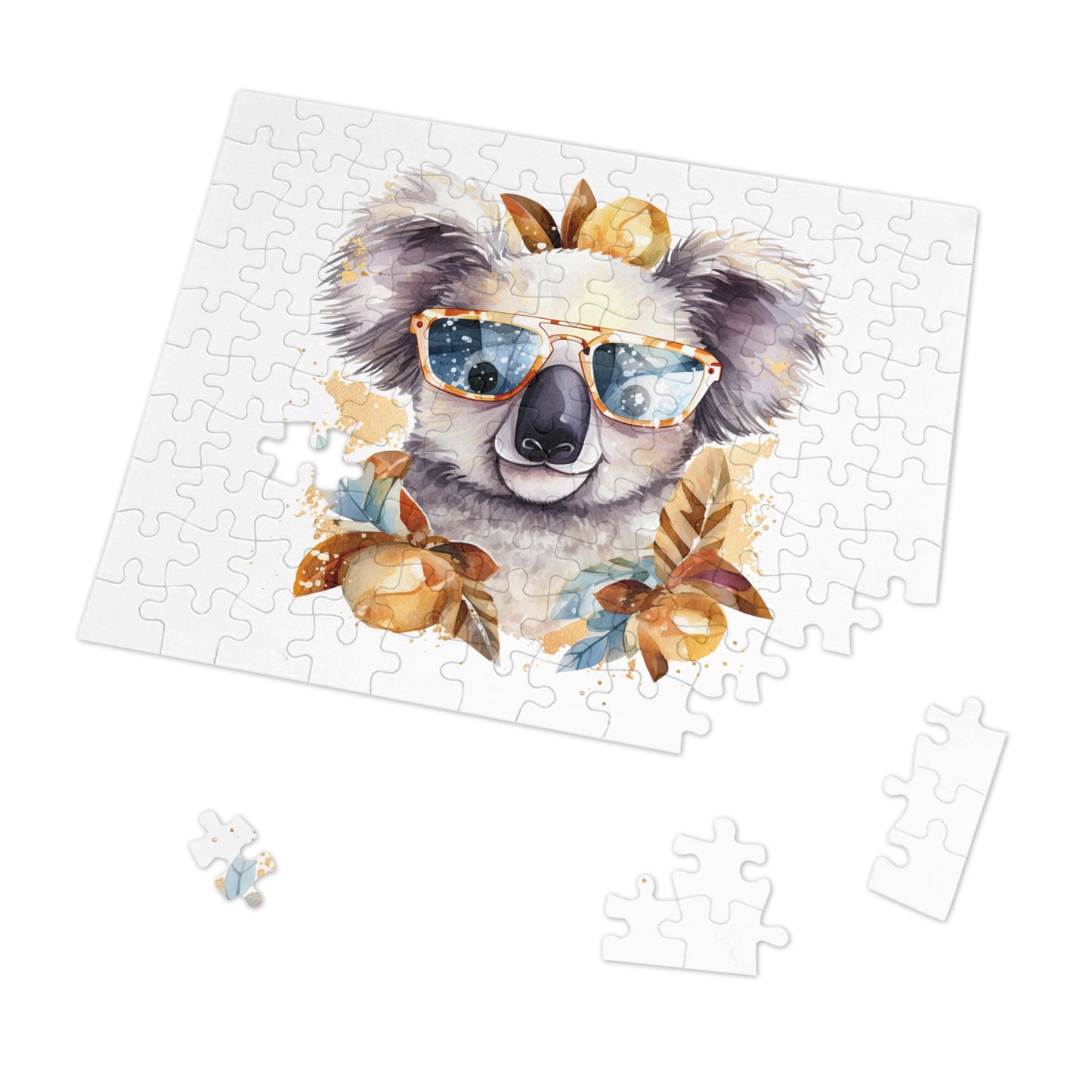 Jigsaw Puzzle in Tin, Australian Animals, Koala, Personalised/Non-Personalised, awd-509 (30, 110, 252, 500,1000-Piece)