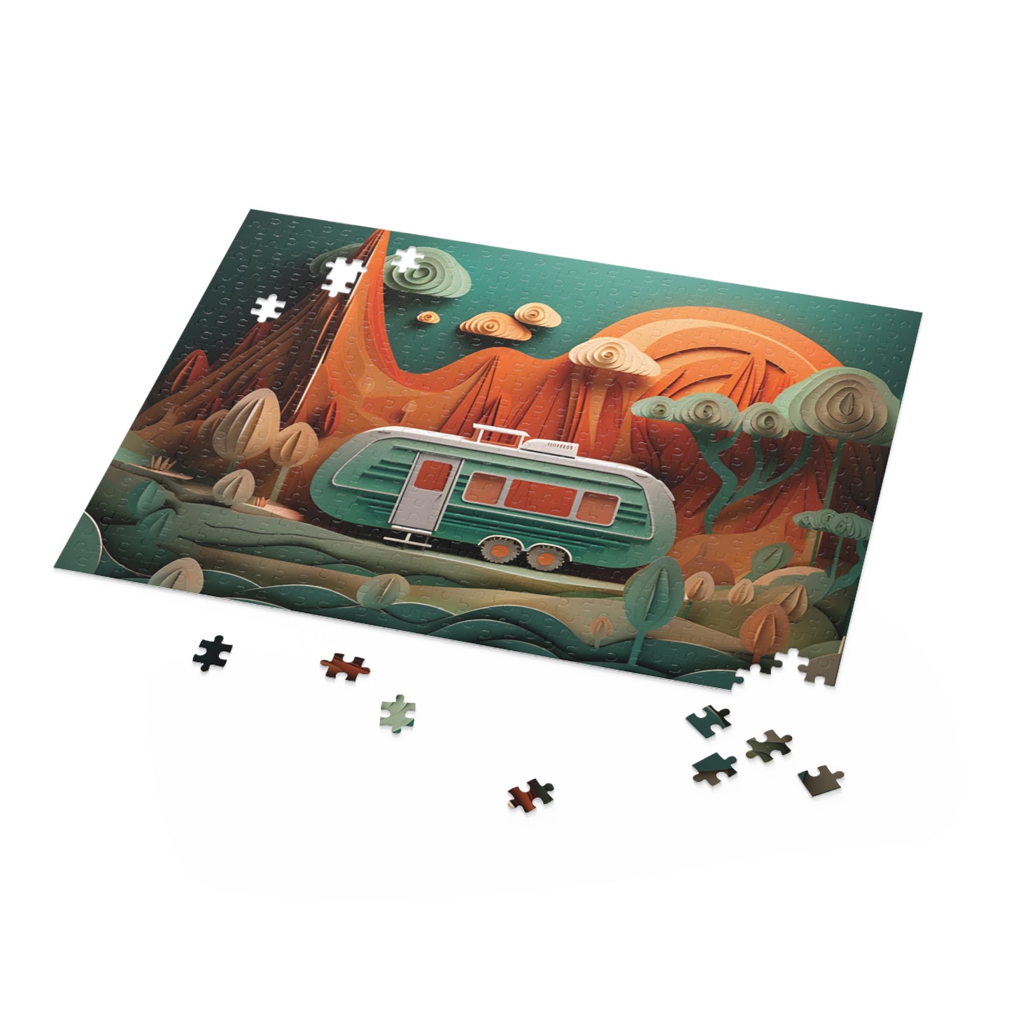 Puzzle, Camping, Caravan (120, 252, 500-Piece) awd-560