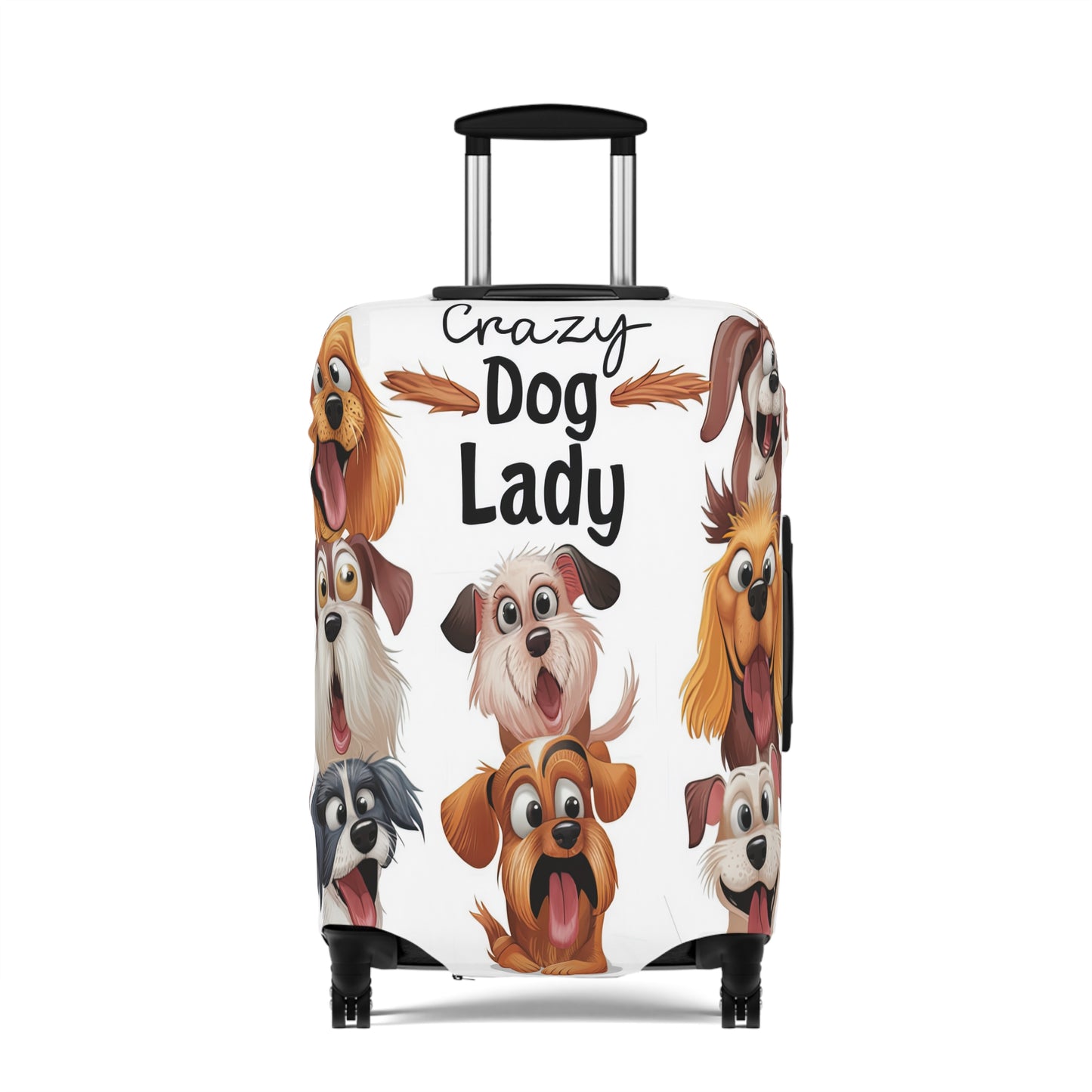 Luggage Cover, Crazy Dog Lady, awd-1490