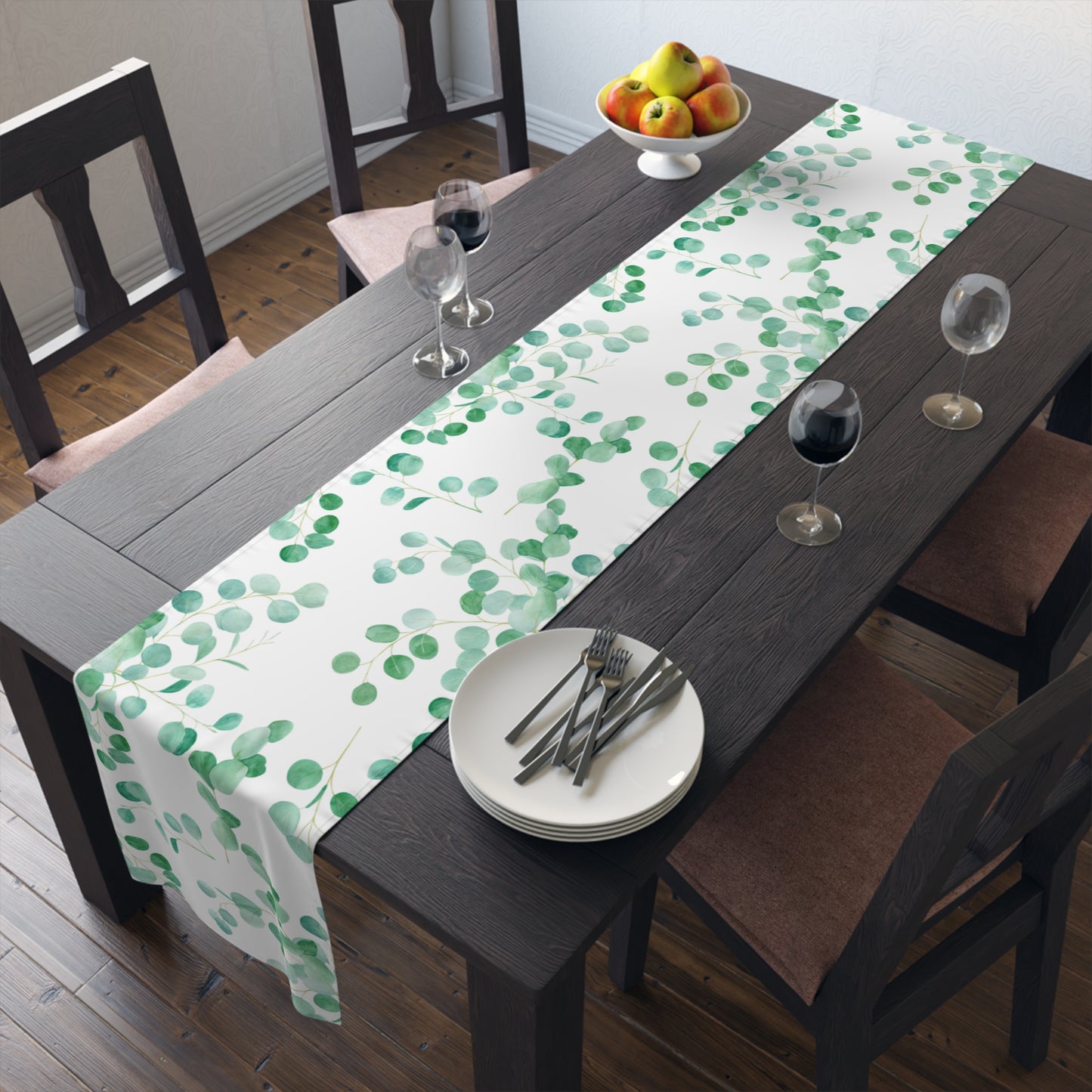 Australian Eucalyptus Table Runner, Cotton Twill and Poly Available