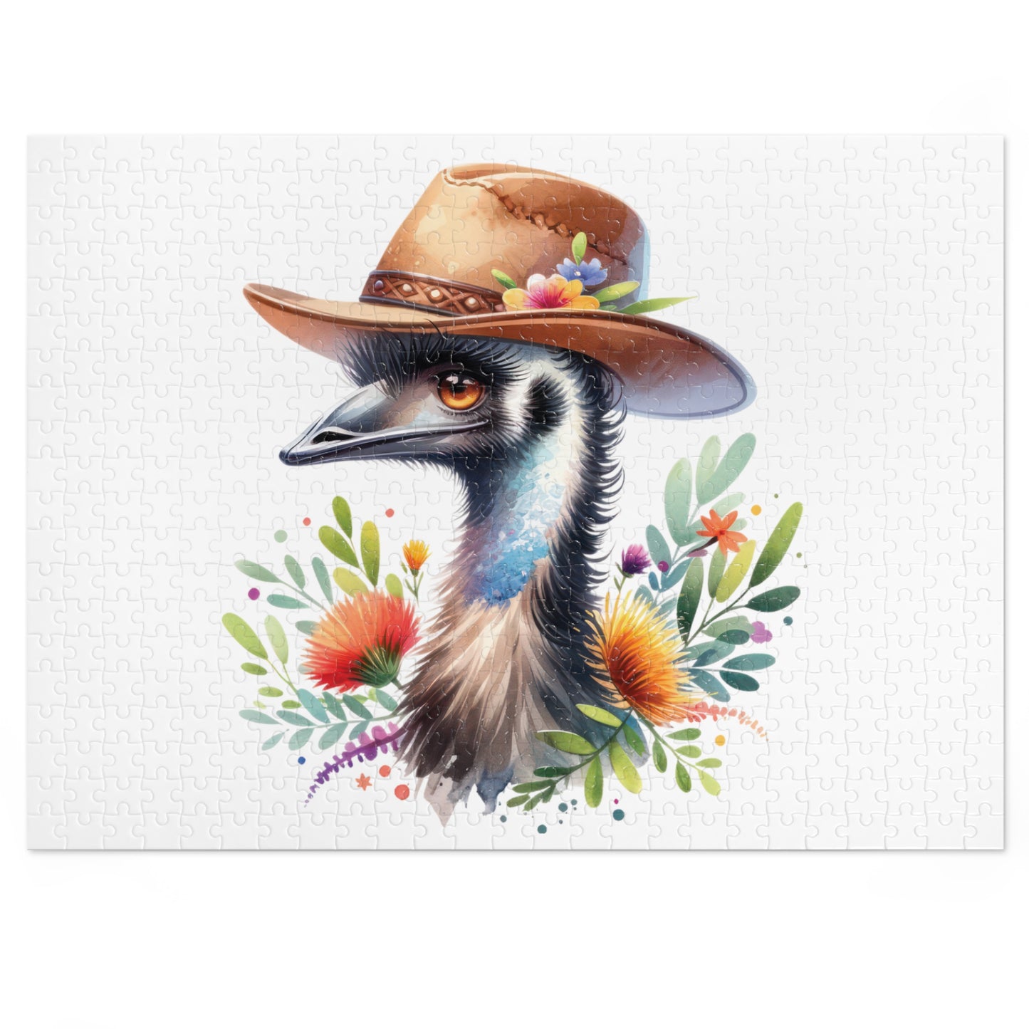 Jigsaw Puzzle in Tin, Australian Animals, Emu, Personalised/Non-Personalised, awd-1322 (30, 110, 252, 500,1000-Piece)