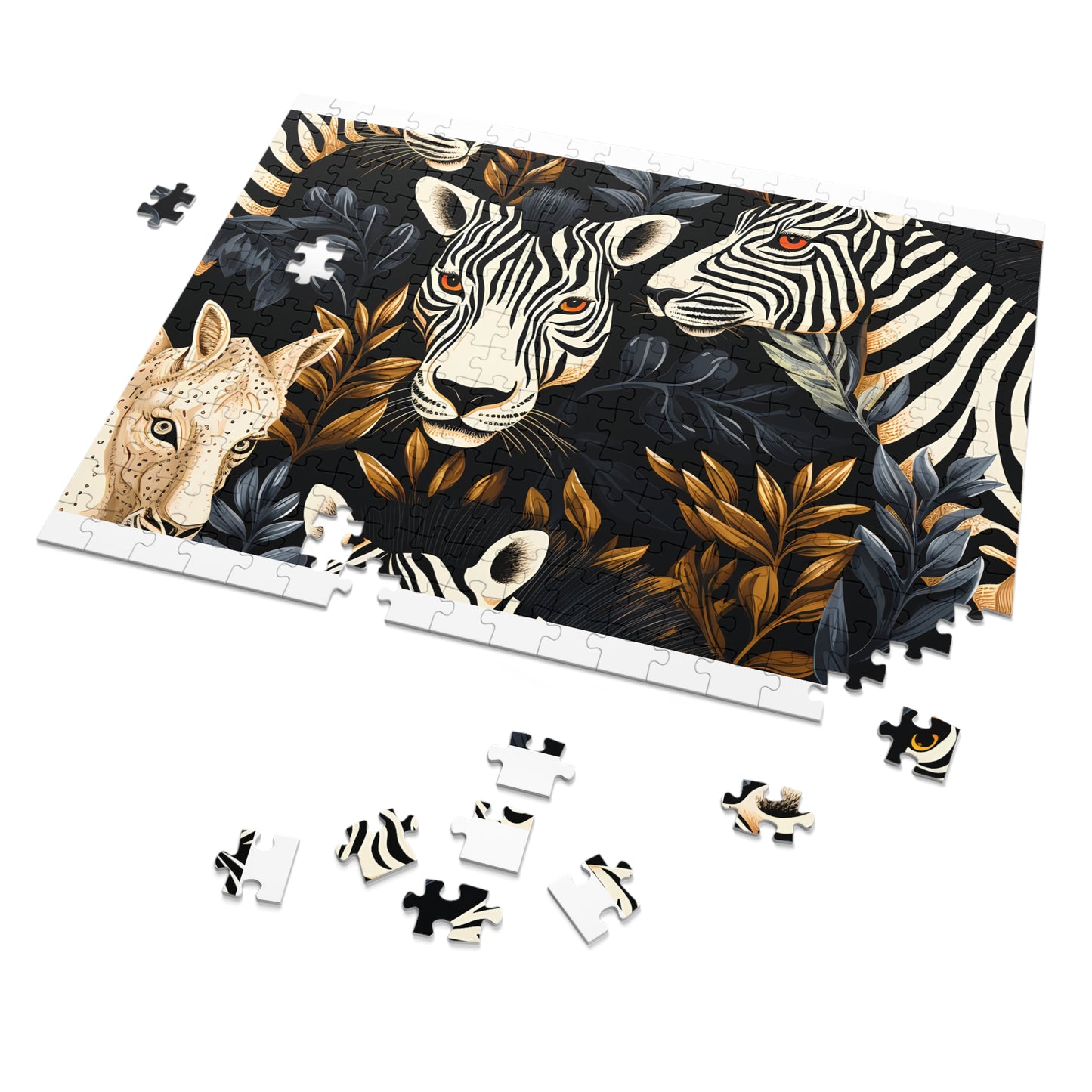 Jigsaw Puzzle, Zebra, Personalised/Non-Personalised (30, 110, 252, 500,1000-Piece)