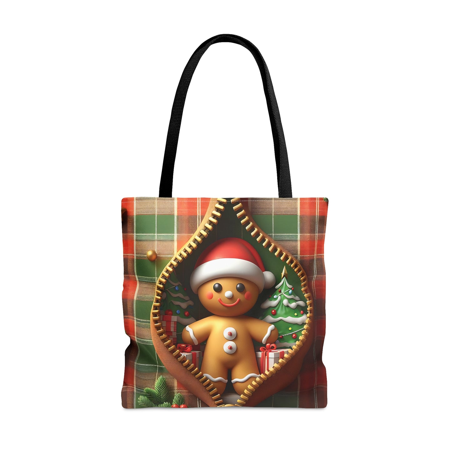 Tote Bag, Christmas, Gingerbread Man