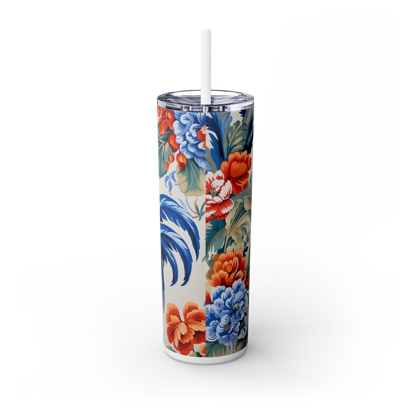 Skinny Tumbler with Straw, 20oz, Rooster