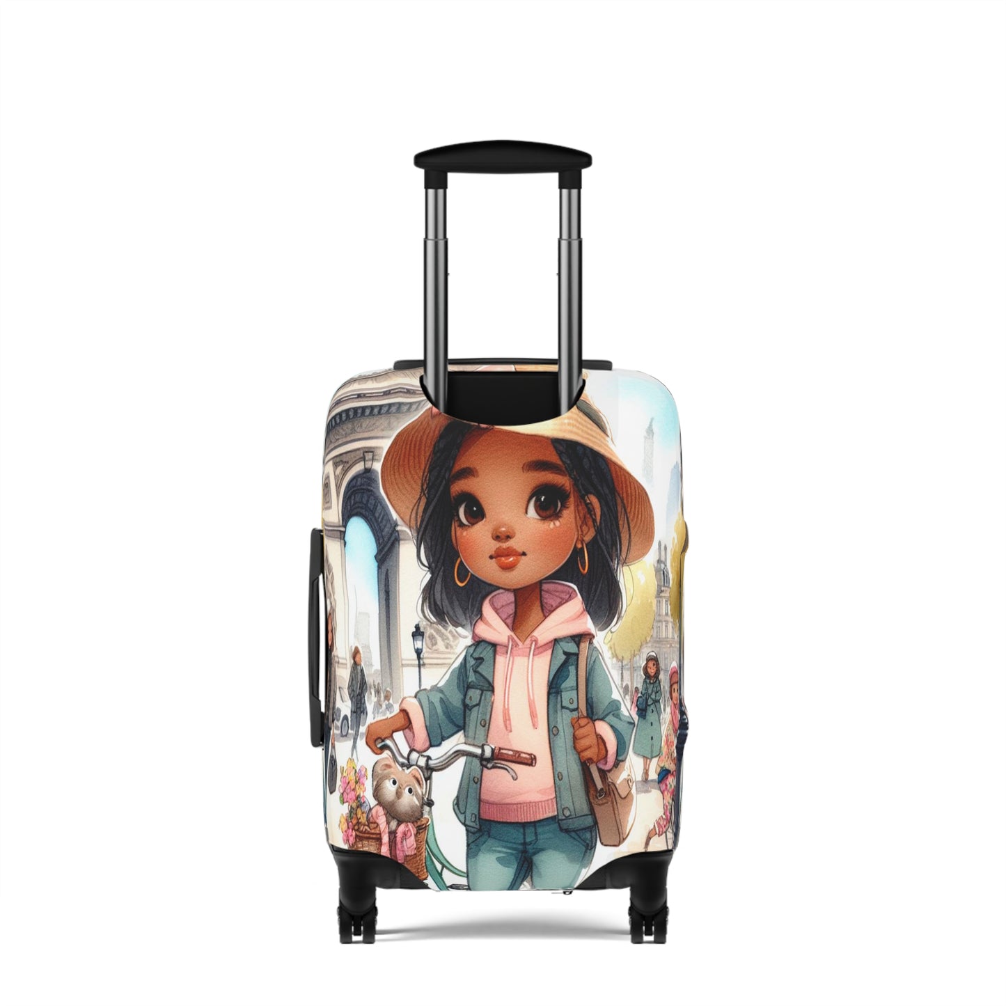 Luggage Cover, Just a Girl Who loves Travelling, awd-2110