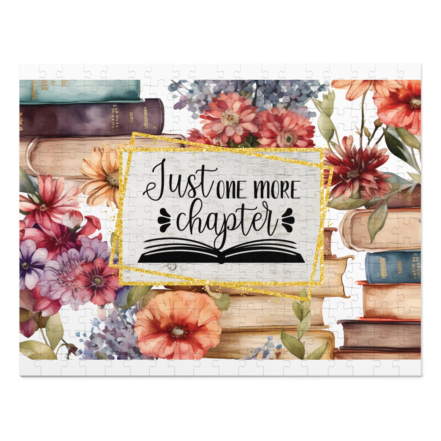 Jigsaw Puzzle, Book Lovers, Just one More Chapter, Personalised/Non-Personalised (30, 110, 252, 500,1000-Piece)