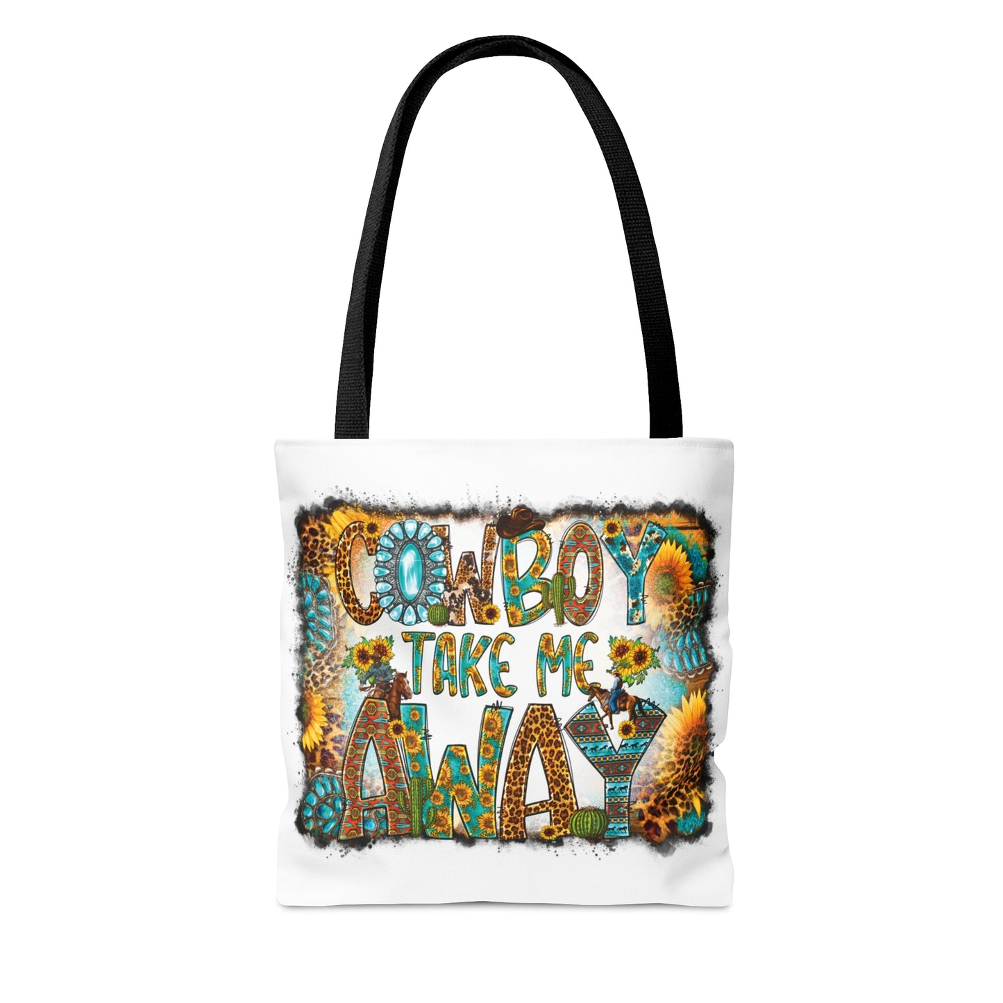 Tote Bag, Western, Cowboy take me away