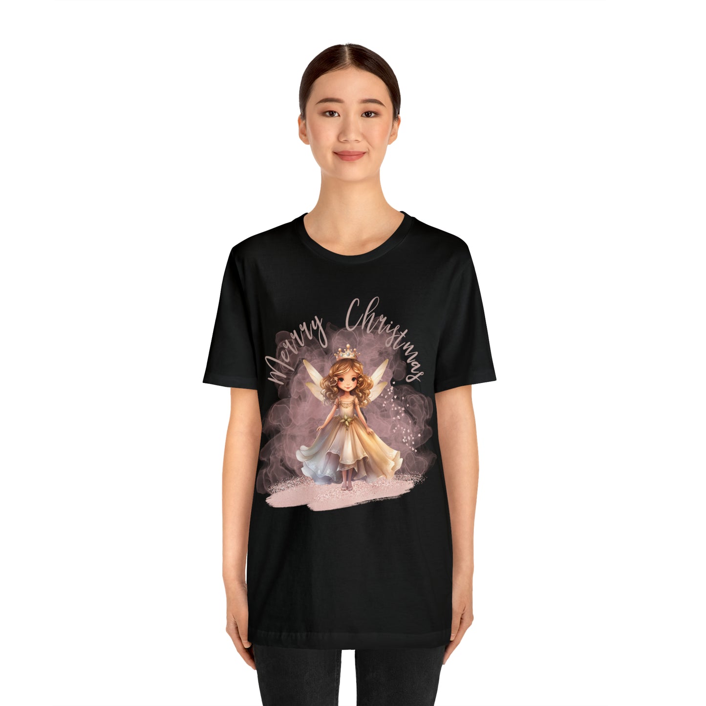 Unisex Jersey Short Sleeve Tee Christmas, Women's Fairy T-shirt -A00004