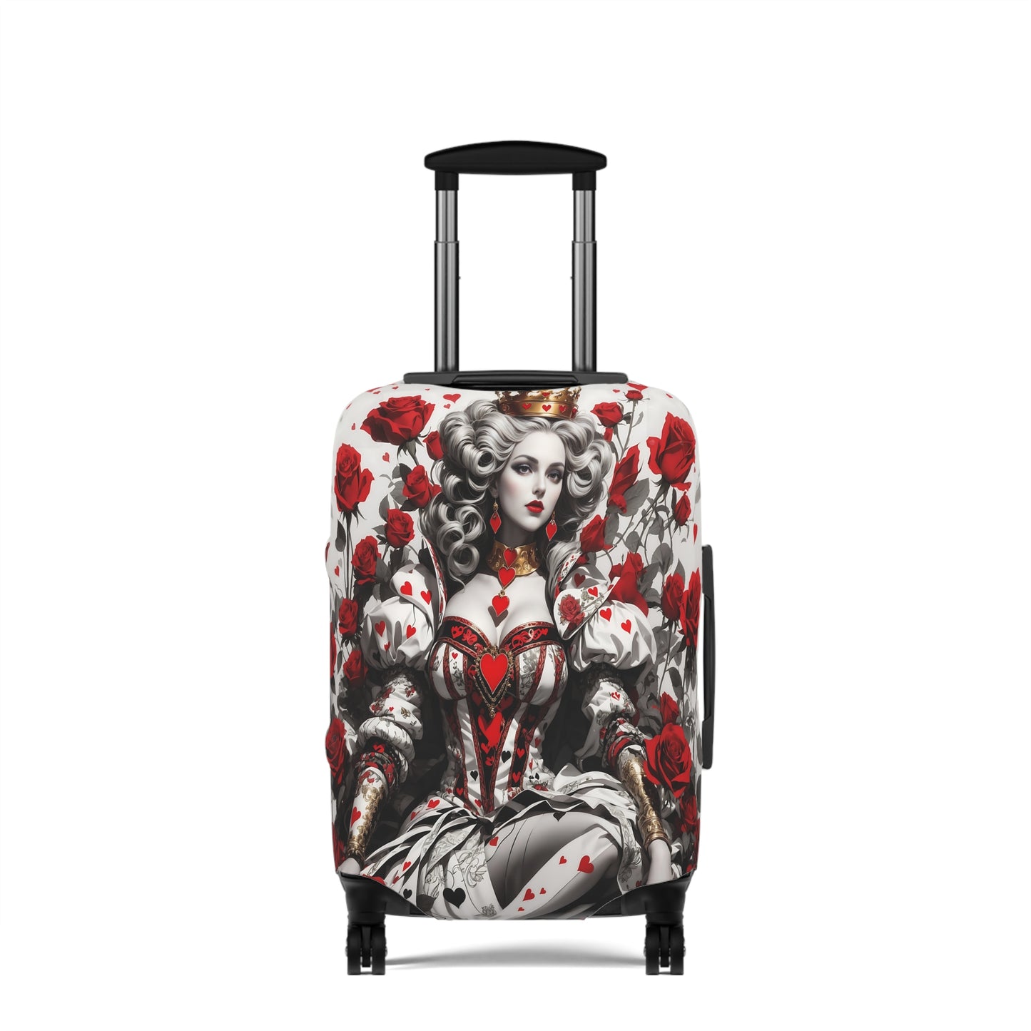 Luggage Cover, Quean of Hearts and Roses, awd-1439