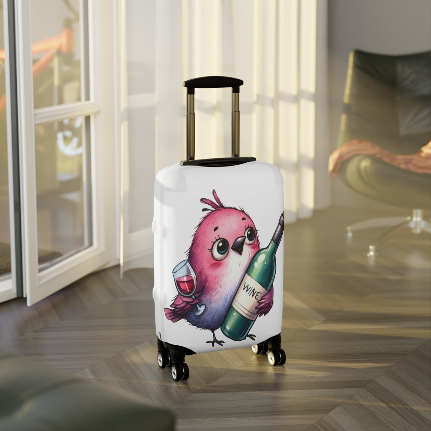 Luggage Cover, Cute Bird, awd-1646