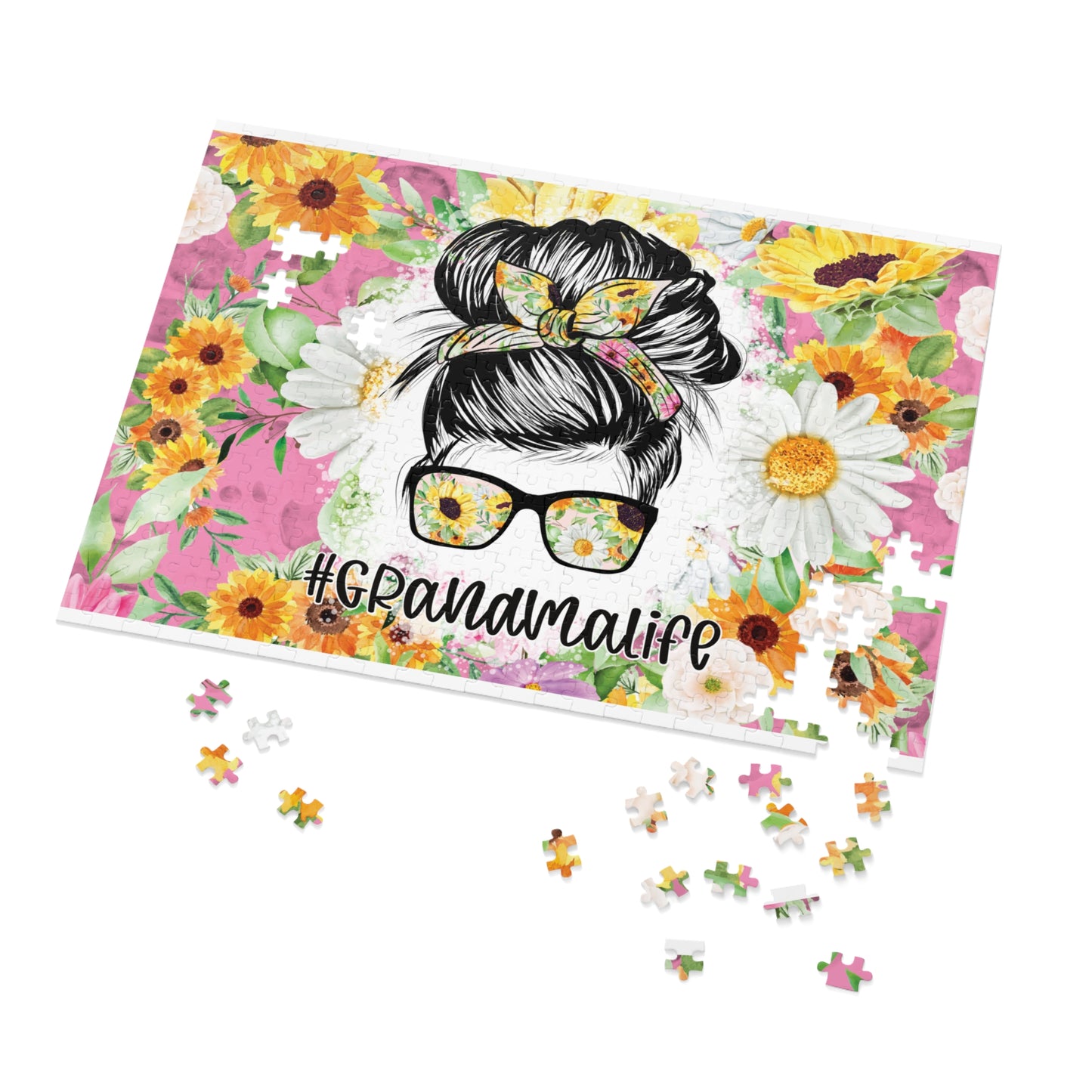 Jigsaw Puzzle, Grandma Life, Personalised/Non-Personalised (30, 110, 252, 500,1000-Piece)