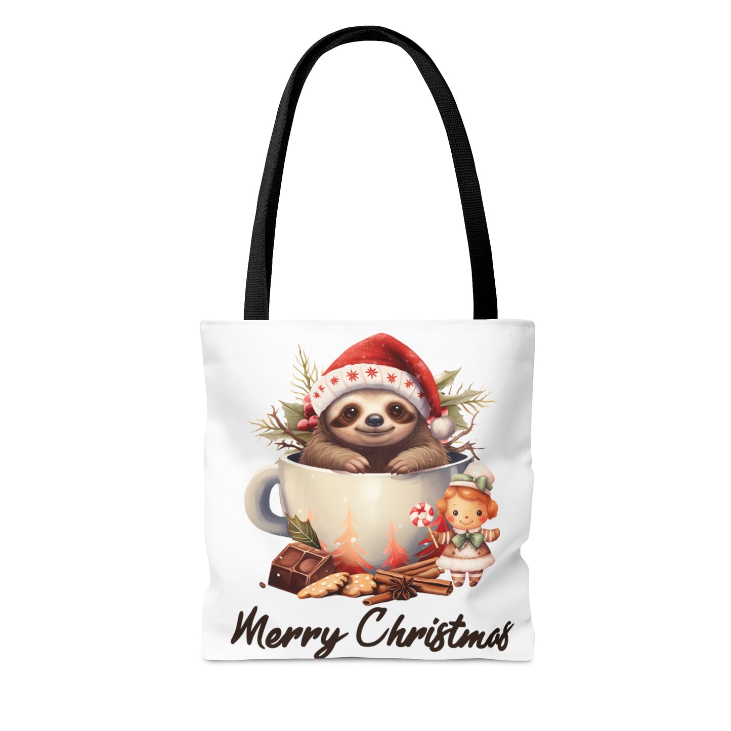 Tote Bag, Christmas, Sloth, Personalised/Non-Personalised Tote bag