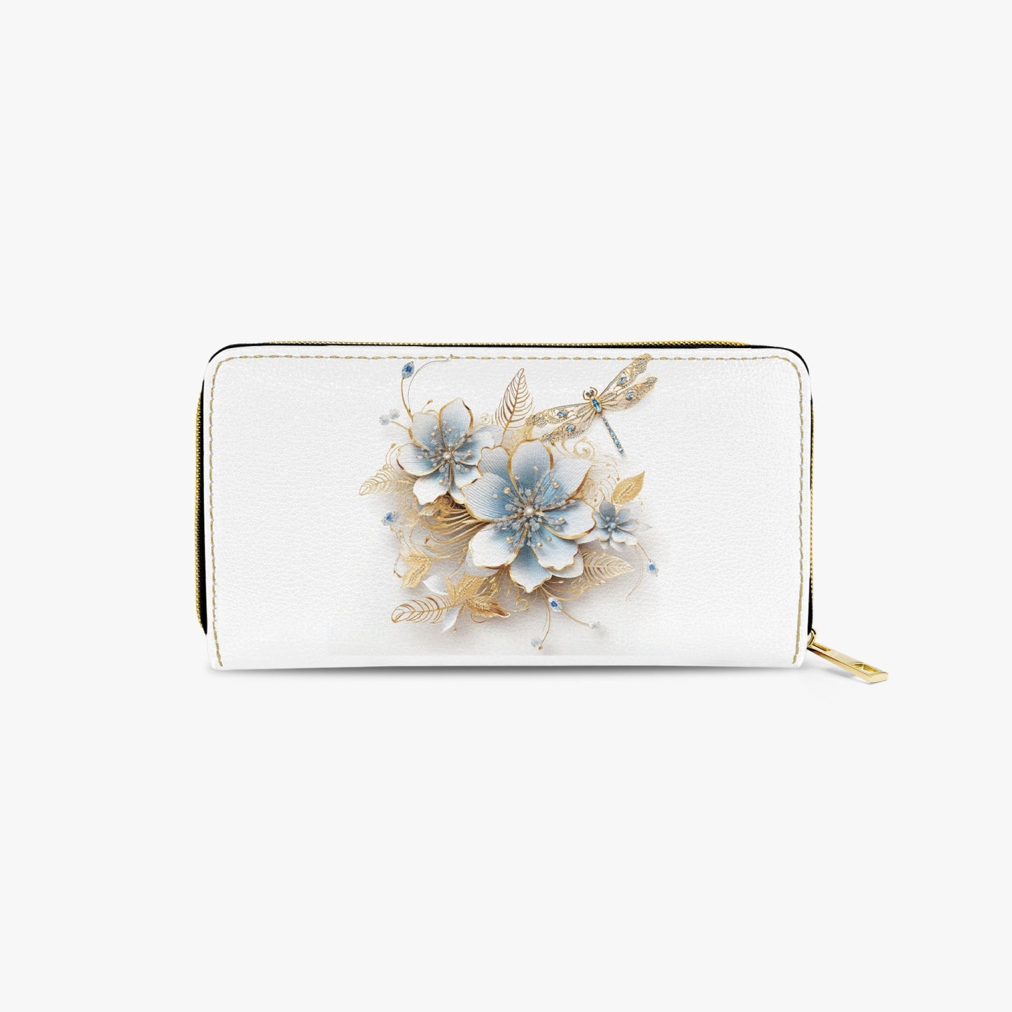 Long Type Zipper Purse - Floral