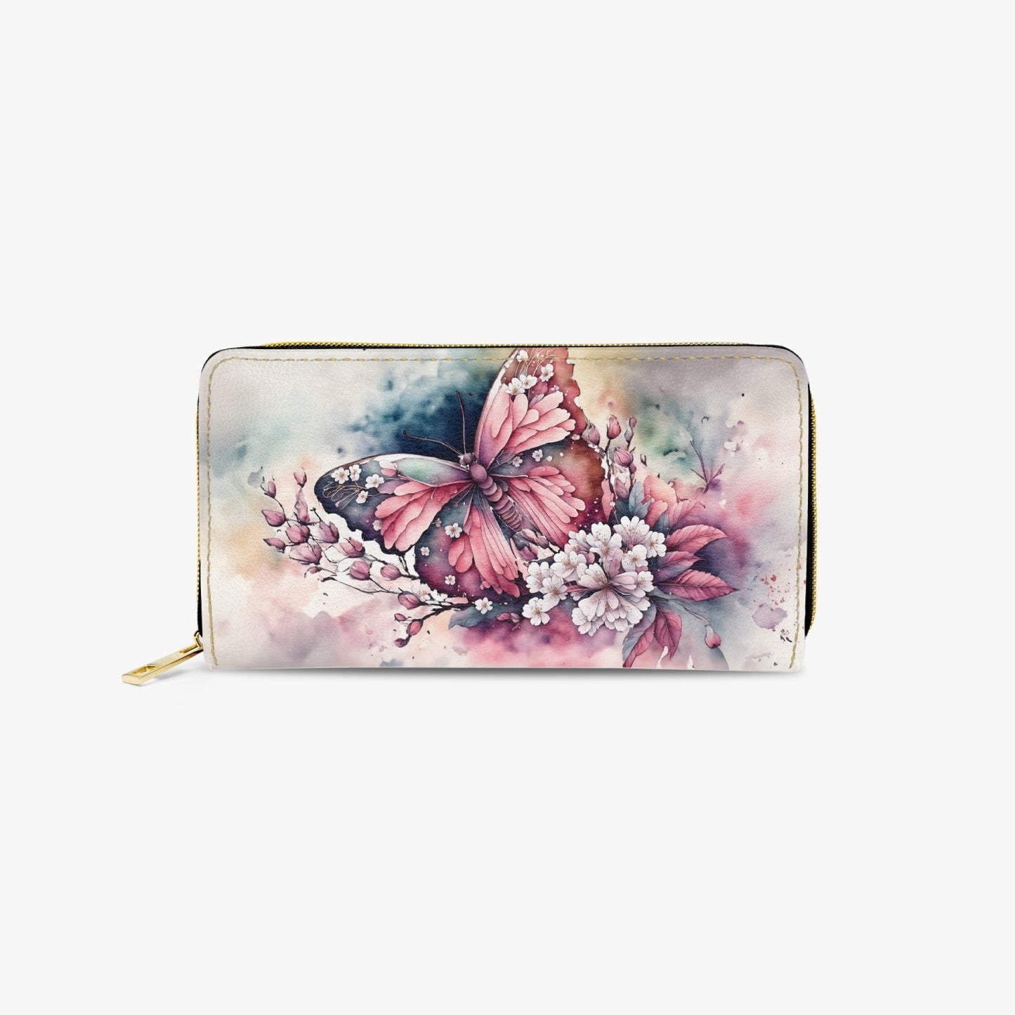 Long Type Zipper Purse, Butterfly Dreams, awd-550