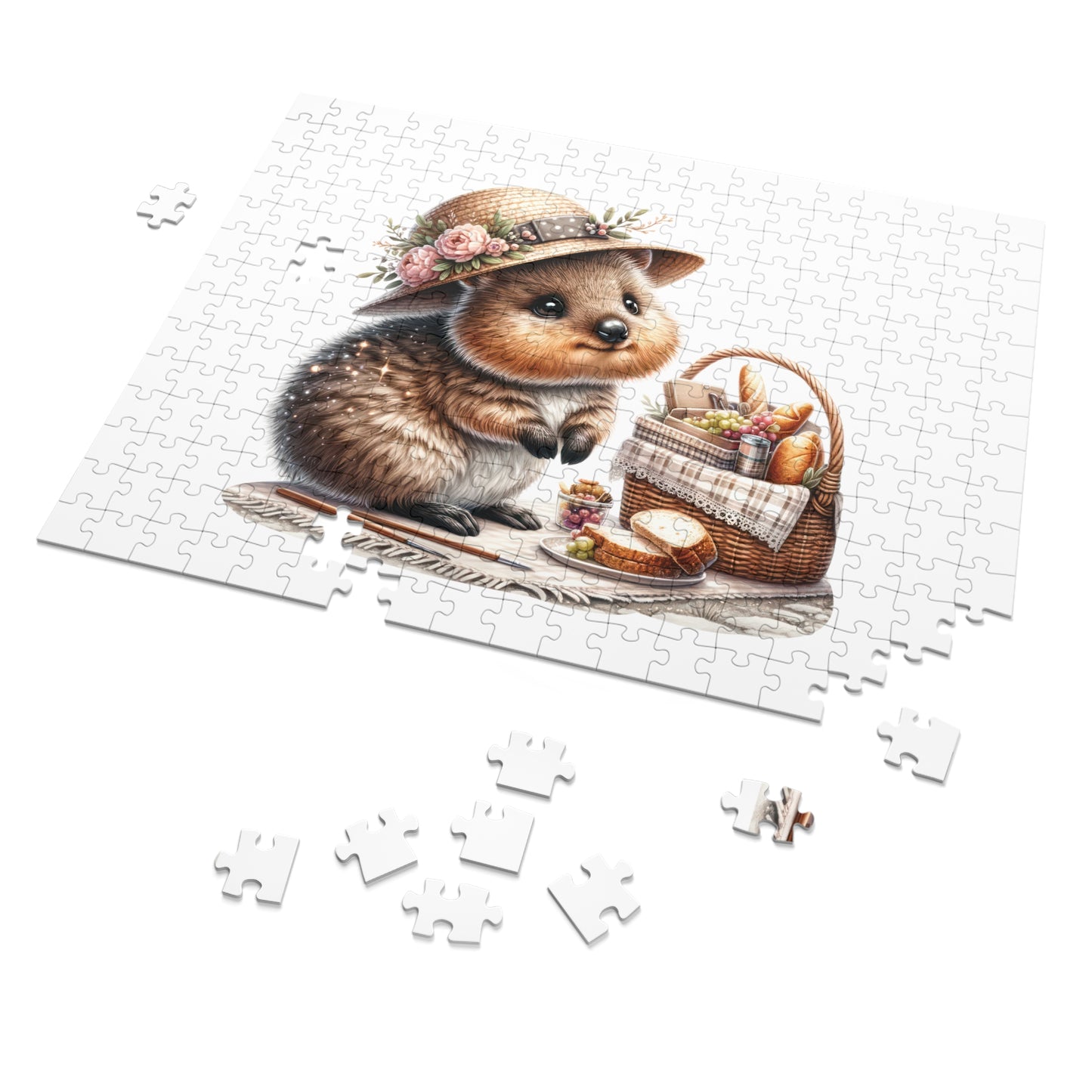 Jigsaw Puzzle in Tin, Australian Animals, Quokka, Personalised/Non-Personalised, awd-1330 (30, 110, 252, 500,1000-Piece)