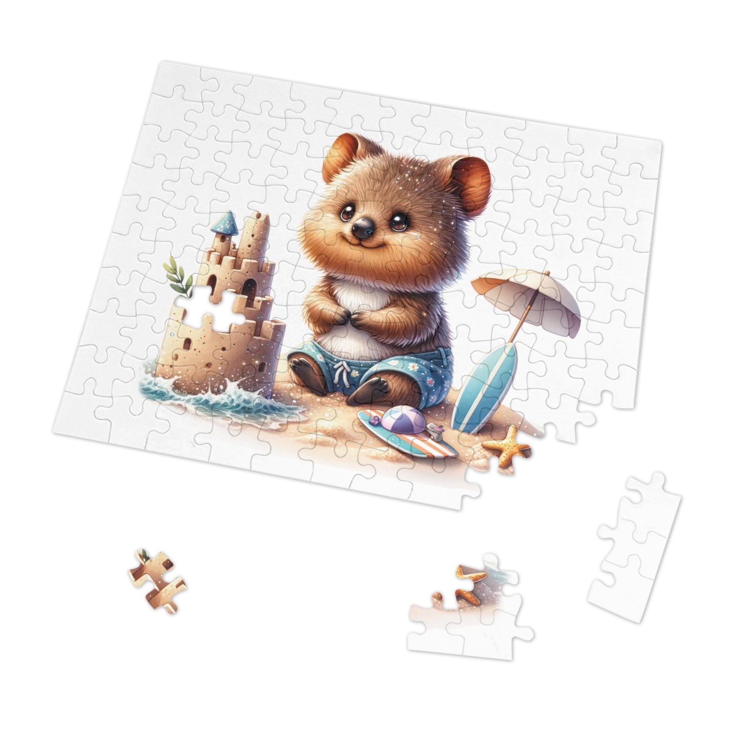 Jigsaw Puzzle in Tin, Australian Animals, Quokka, Personalised/Non-Personalised, awd-1324 (30, 110, 252, 500,1000-Piece)