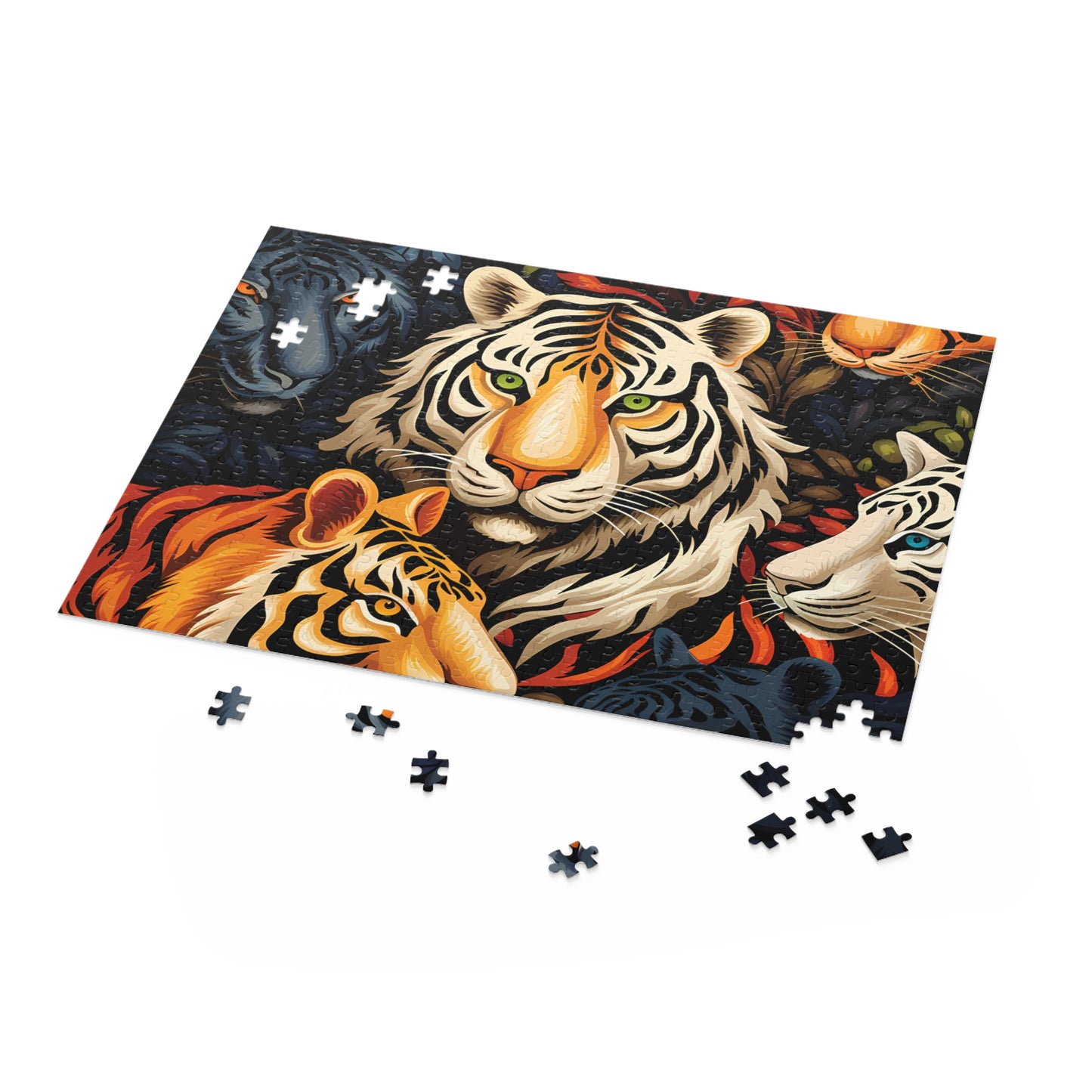 Personalised/Non-Personalised Puzzle, Lion (120, 252, 500-Piece)