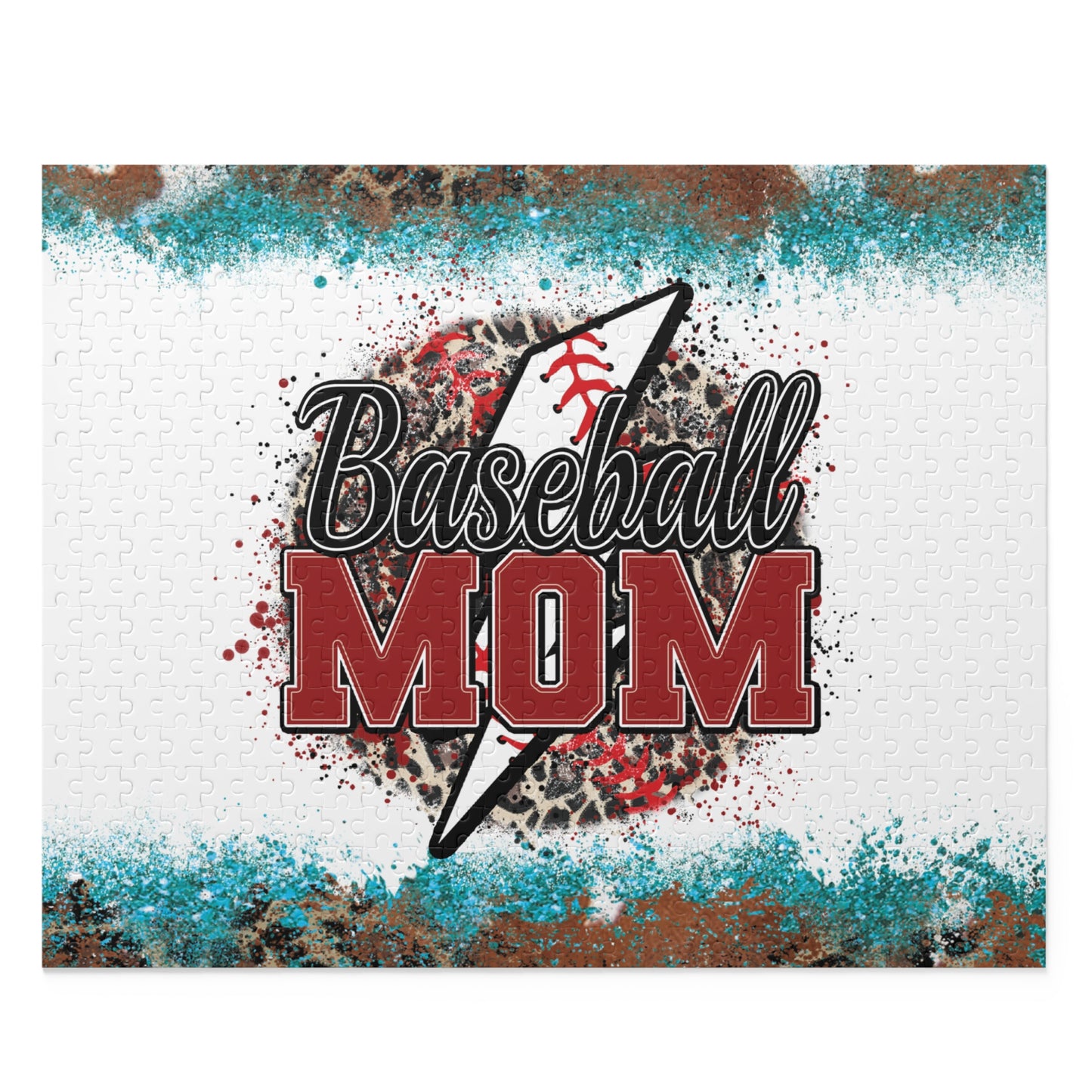 Personalised/Non-Personalised Puzzle, Mum, Mom, Baseball (120, 252, 500-Piece)