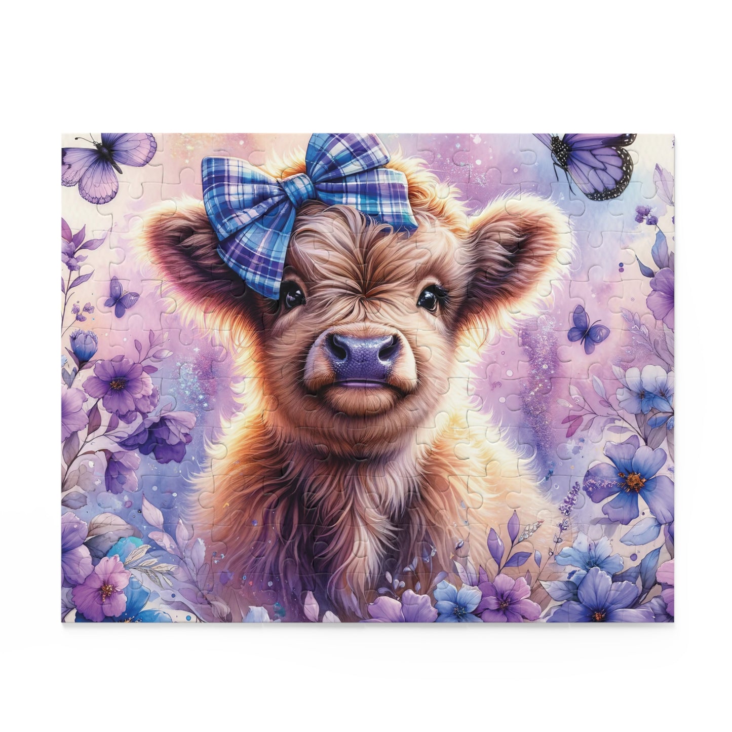 Personalised/Non-Personalised Puzzle, Highland Cow (120, 252, 500-Piece)