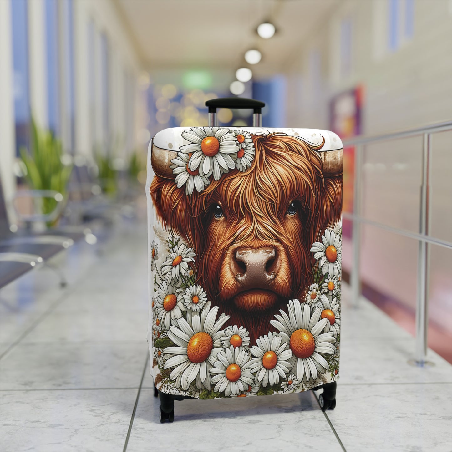 Luggage Cover, Highland Cow, awd-436