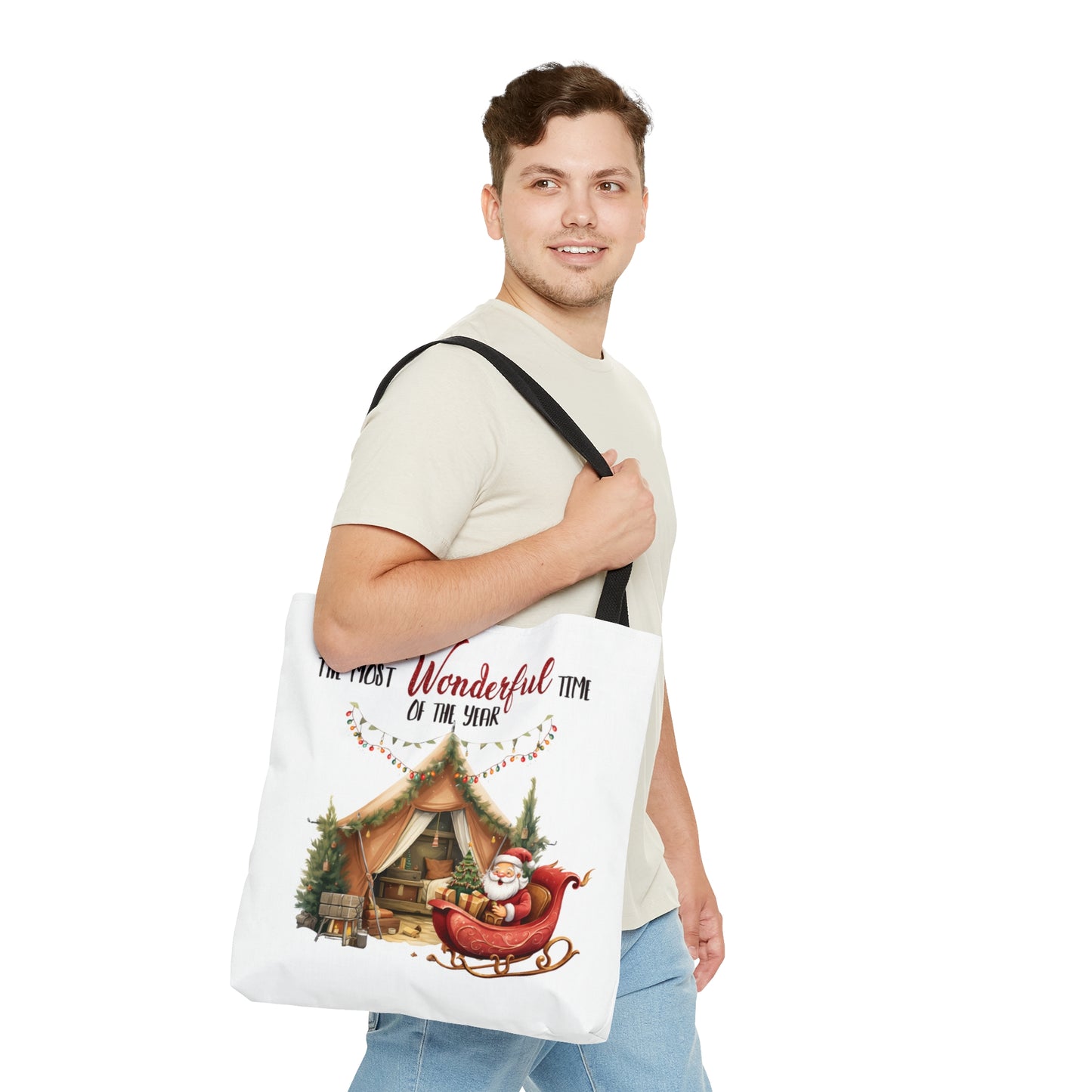 Tote Bag, Christmas, Camper