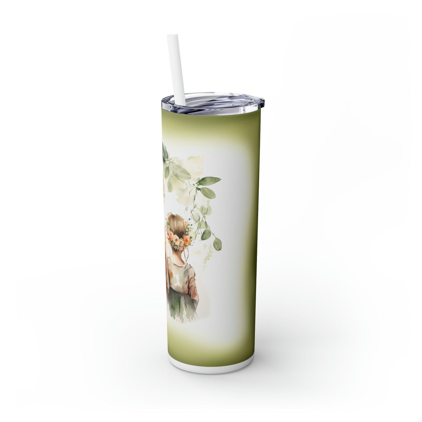 Skinny Tumbler with Straw, 20oz, Best Friends, awd-714