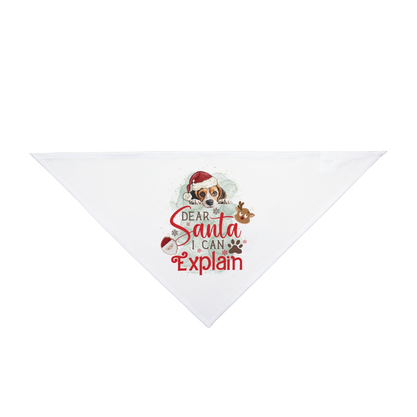 Bandana, Dear Santa I can Explain, Christmas Pet Bandana