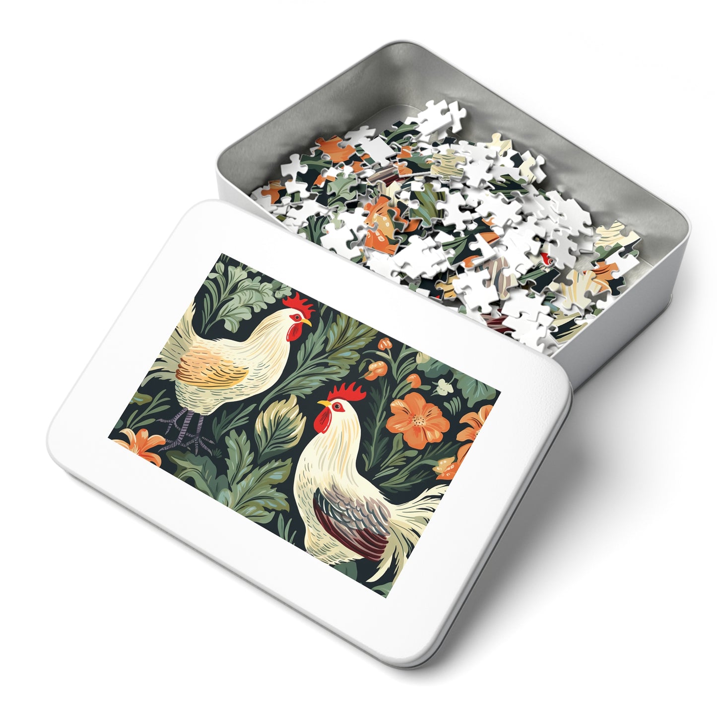 Jigsaw Puzzle, Chicken/Rooster, Personalised/Non-Personalised (30, 110, 252, 500,1000-Piece)