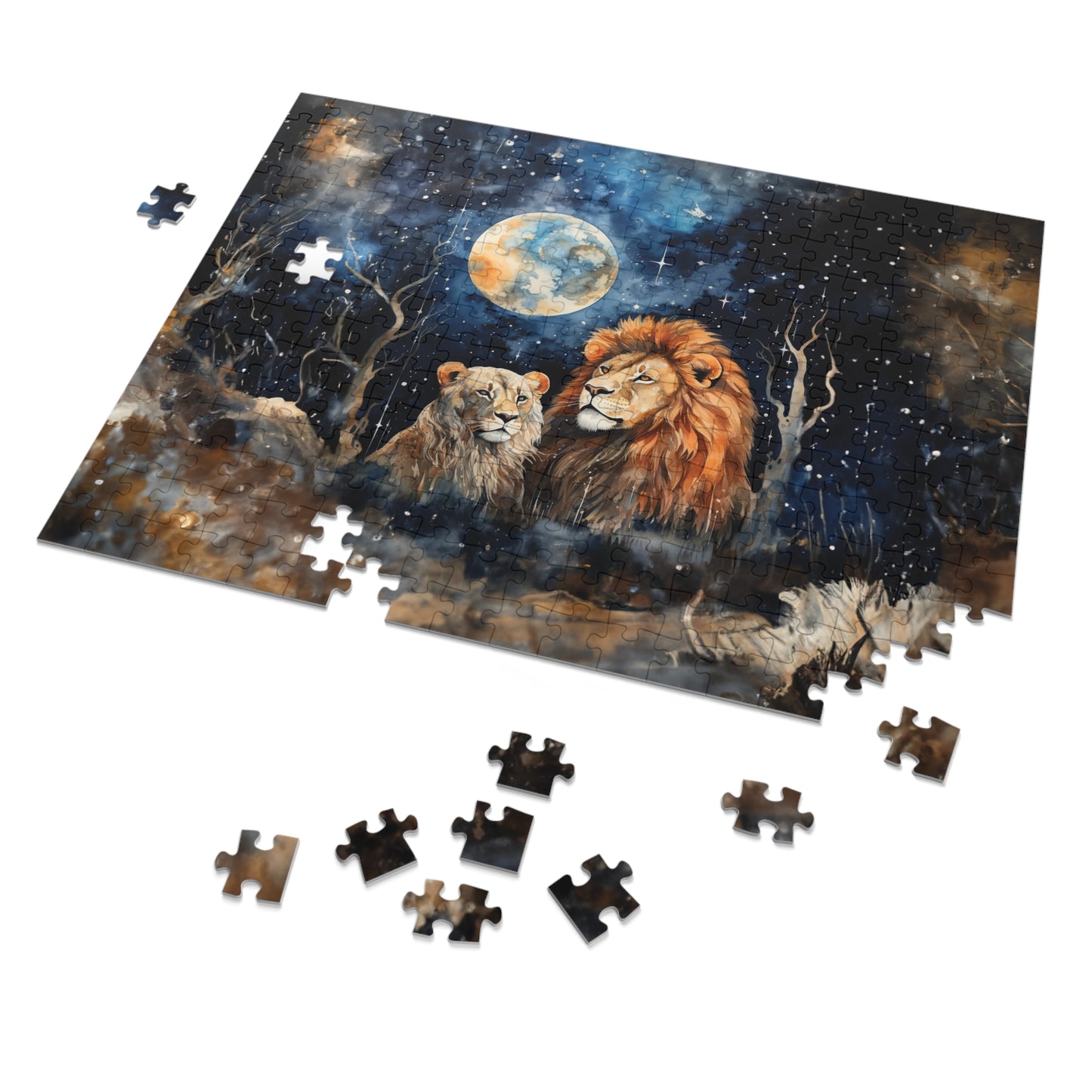 Puzzle, Lions, Personalised/Non-Personalised (30, 110, 252, 500,1000-Piece)