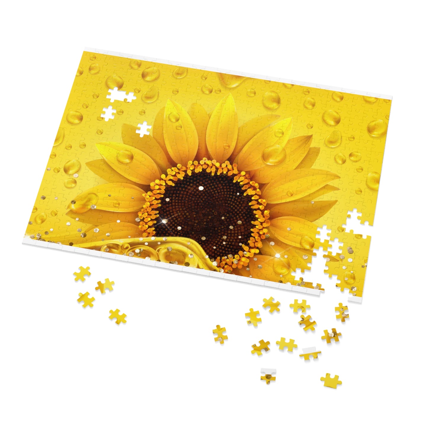 Jigsaw Puzzle, Sunflower, Personalised/Non-Personalised (30, 110, 252, 500,1000-Piece)