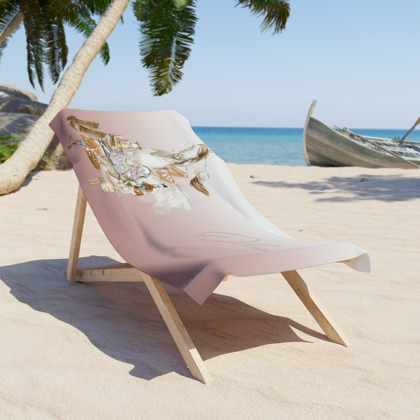Beach Towel, Western, Polycotton Towel, 2 sizes Available