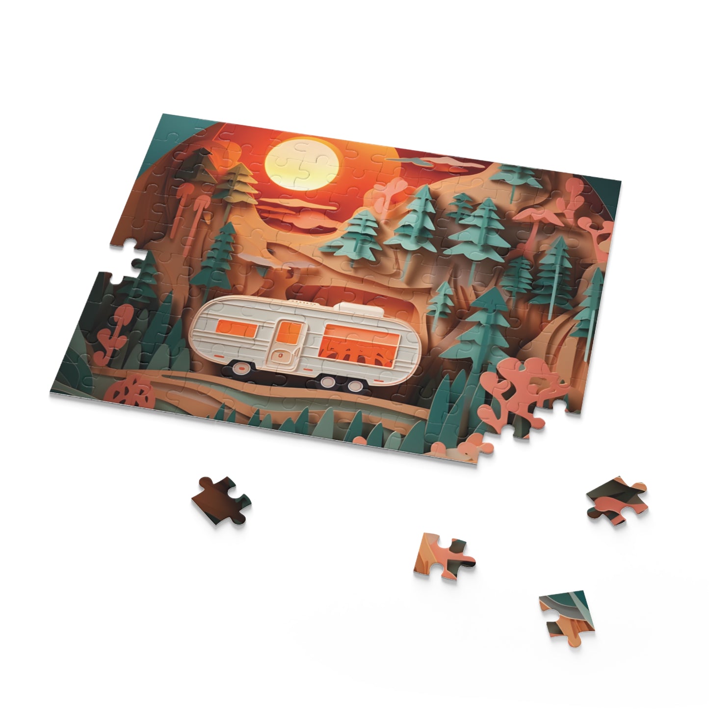 Puzzle, Camping, Caravan (120, 252, 500-Piece) awd-559