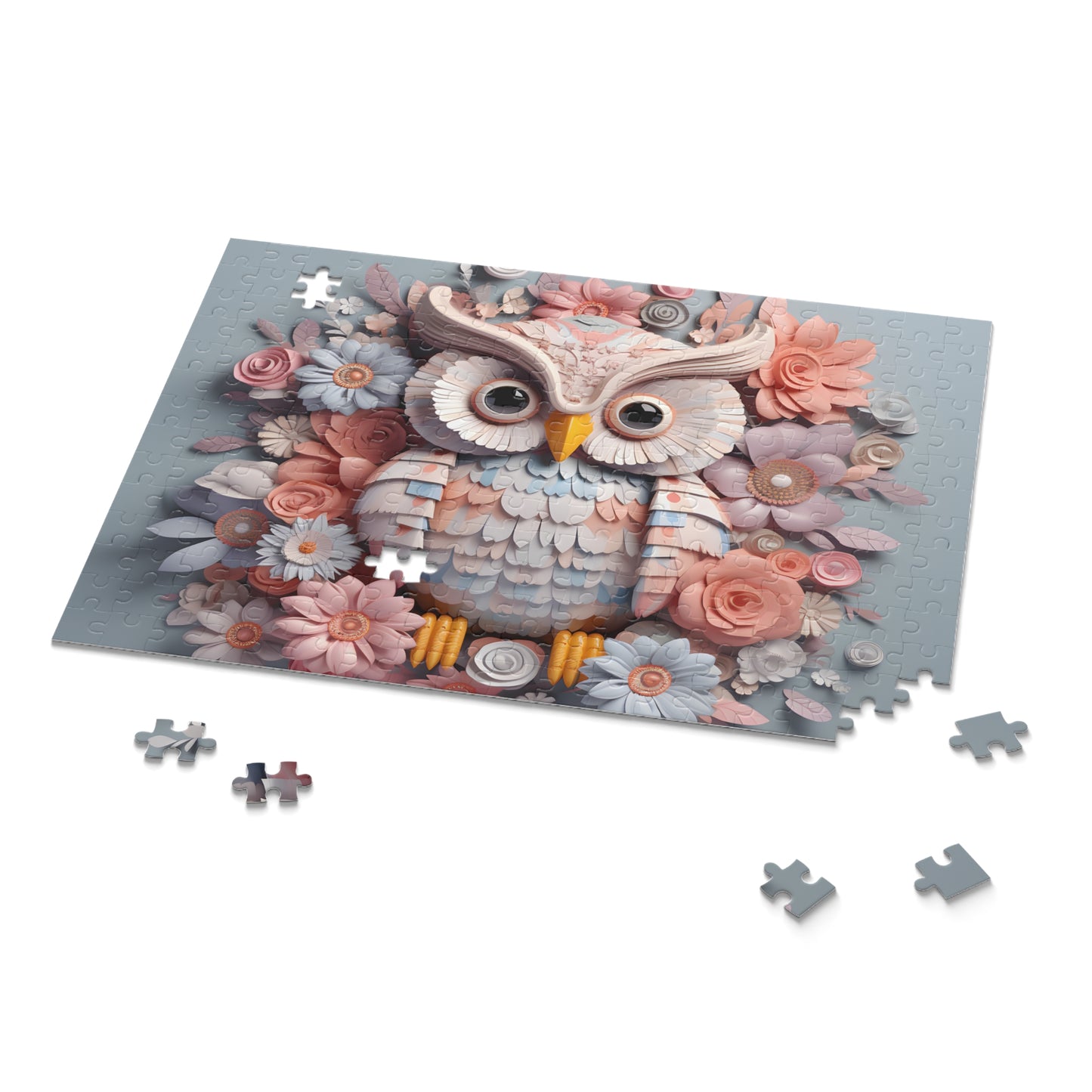 Personalised/Non-Personalised Puzzle, Owl (120, 252, 500-Piece)