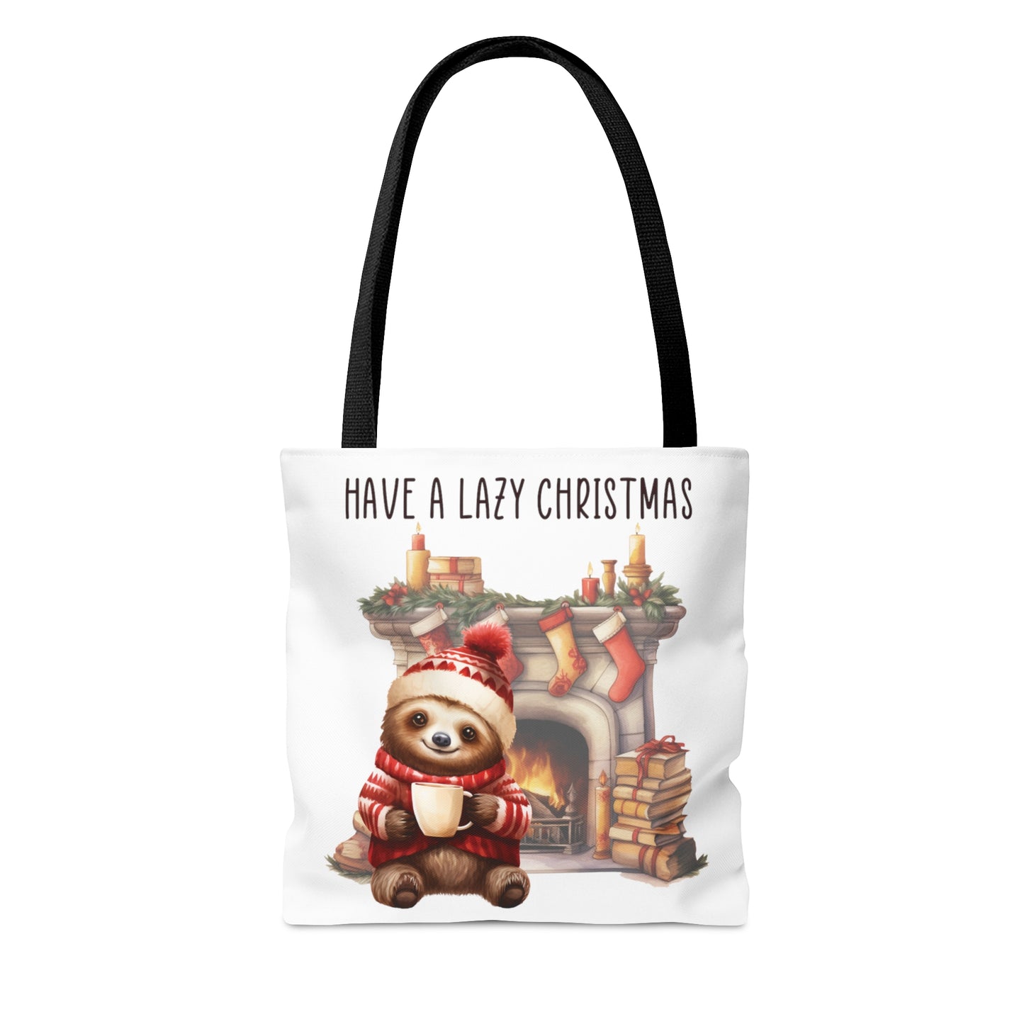 Tote Bag, Christmas, Sloth, Personalised/Non-Personalised Tote bag