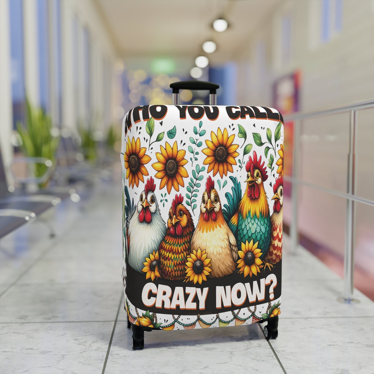 Luggage Cover, Chickens, Who you callin' Crazy Now, awd-1262