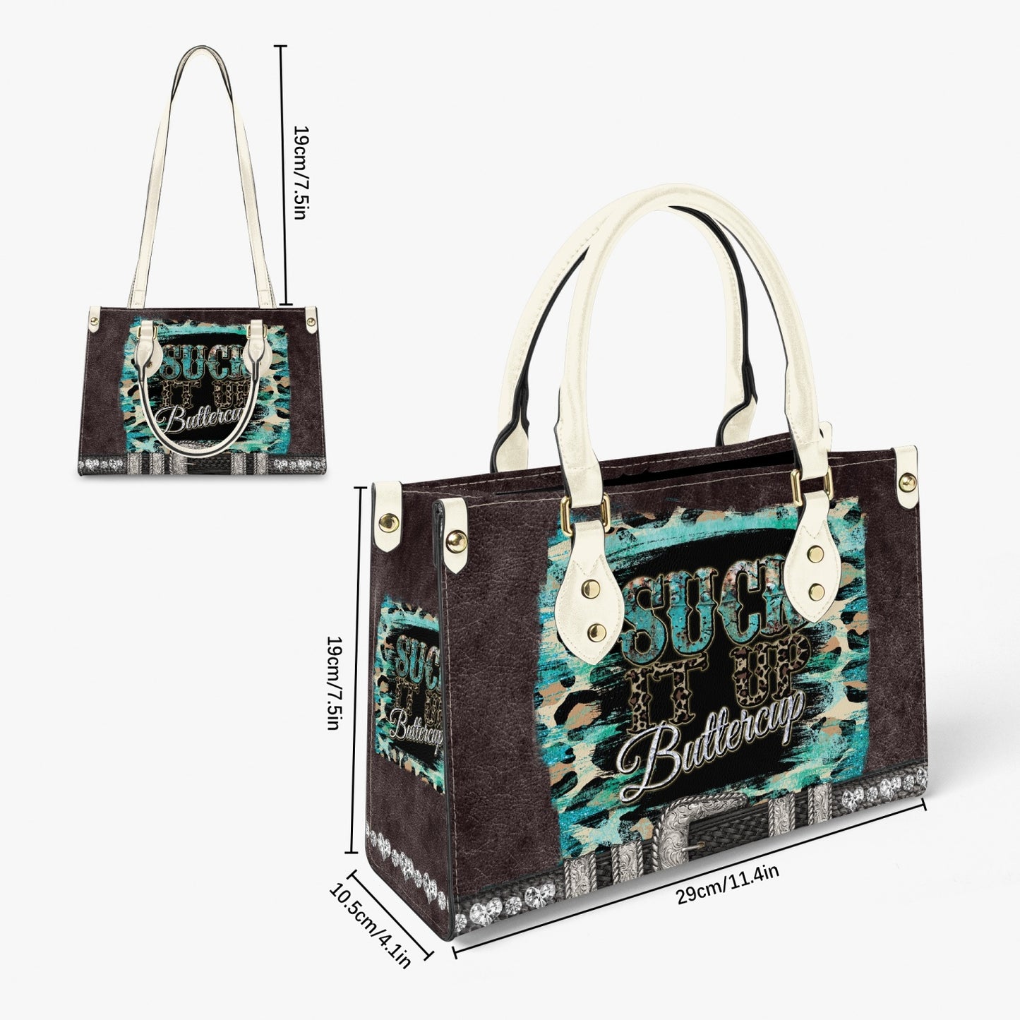 Women's Tote Bag - Long Strap - Suck it Up Buttercup