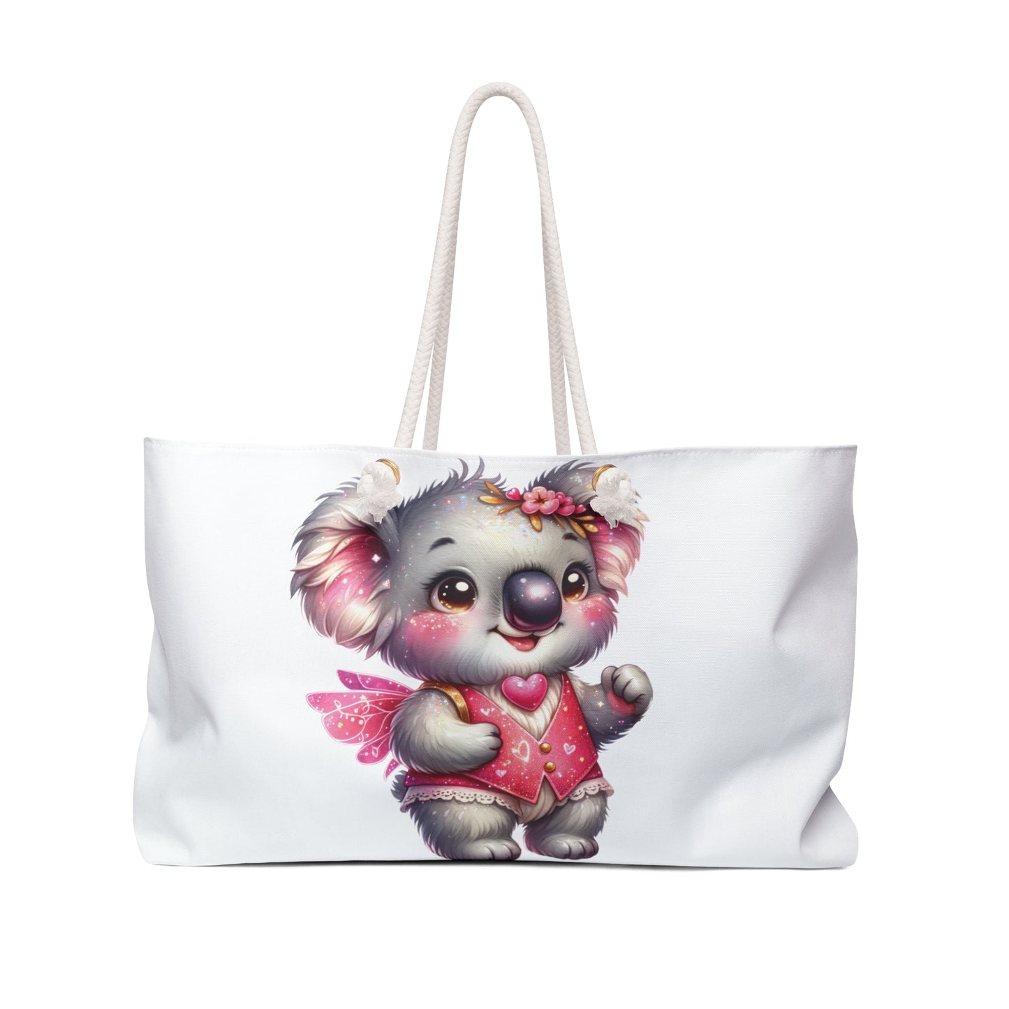 Personalised/Non-Personalised Weekender Bag, Australian Animals, Koala, Large Weekender Bag, Beach Bag, Book Bag