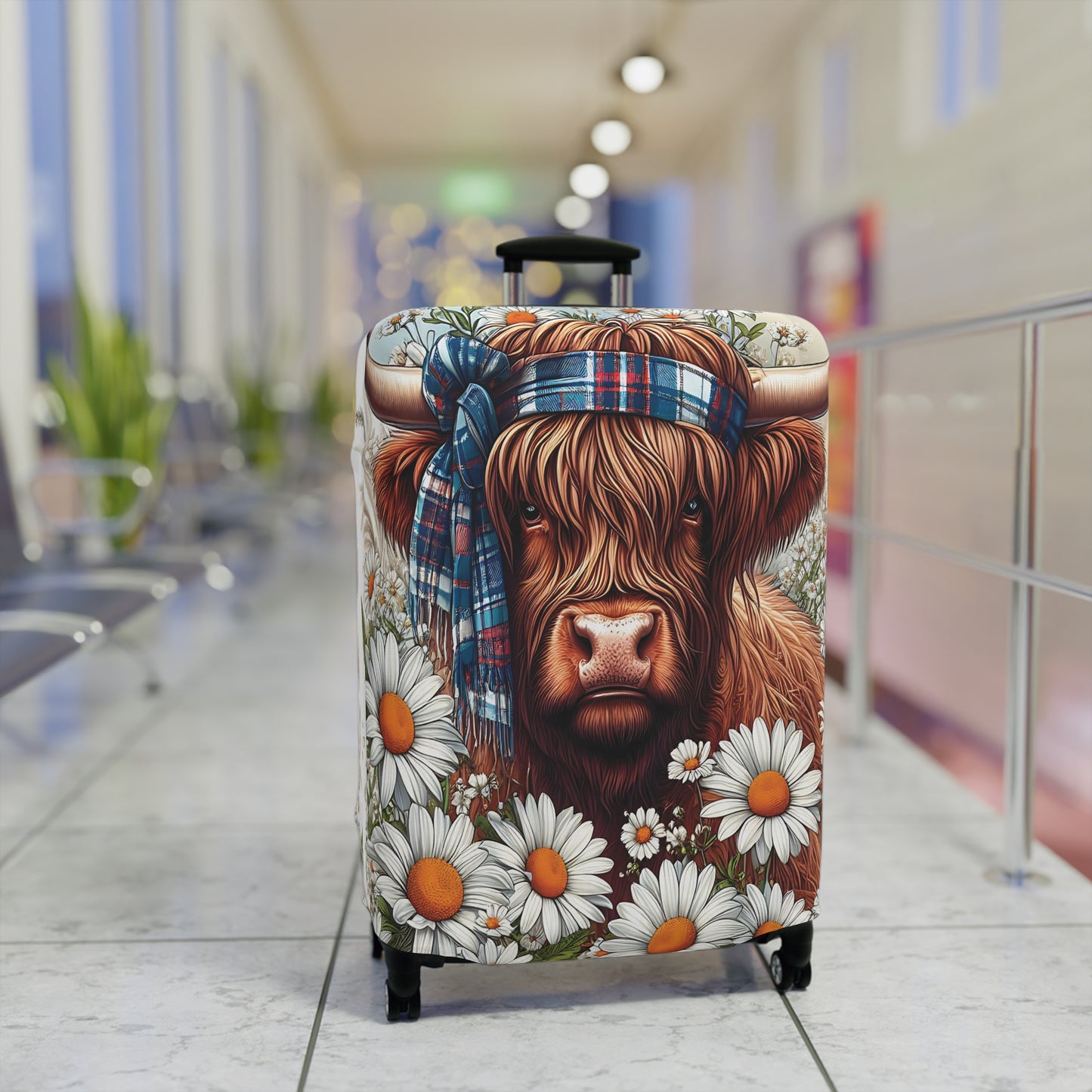 Luggage Cover, Highland Cow, awd-435