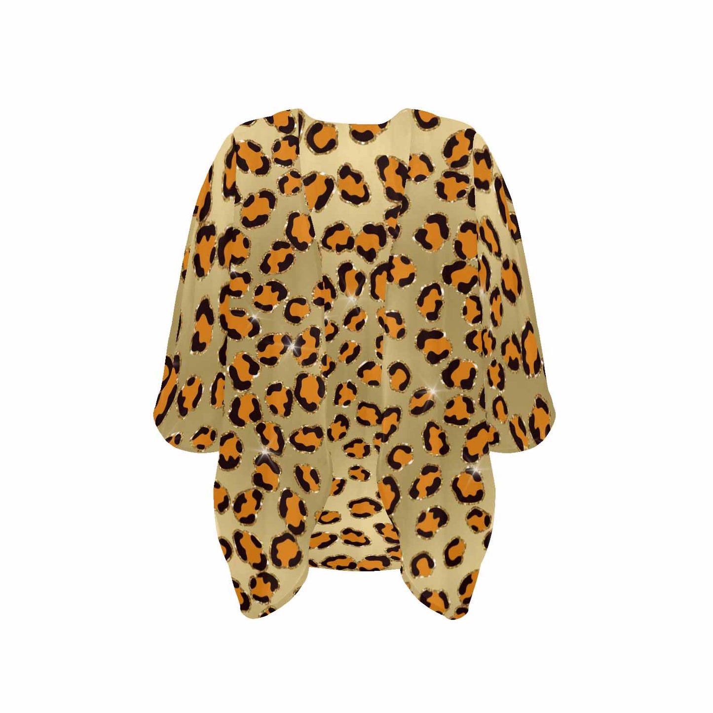 Animal Print 10  Women's Kimono Chiffon Cover Up